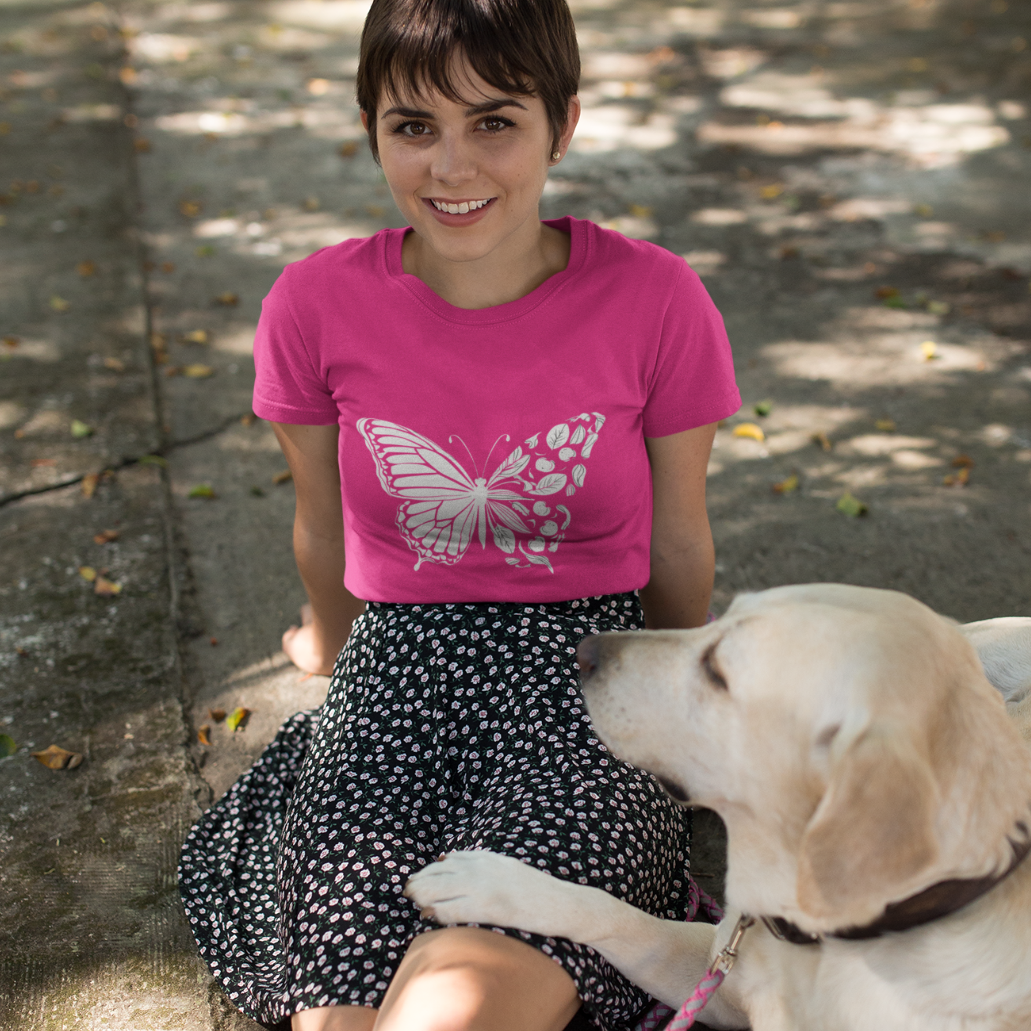 Vegan Butterfly Unisex T-shirt