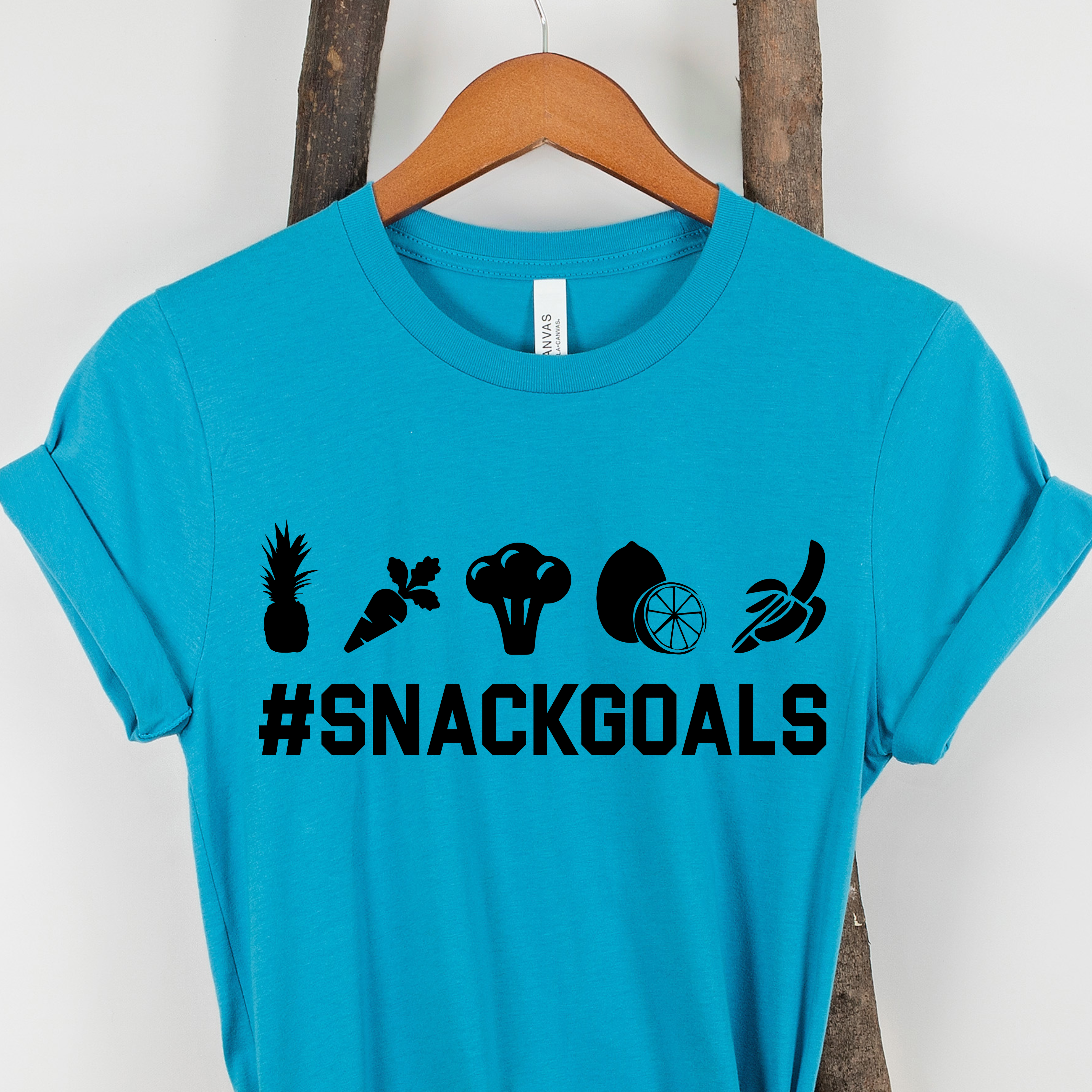 Snack Goals Colored T-shirt