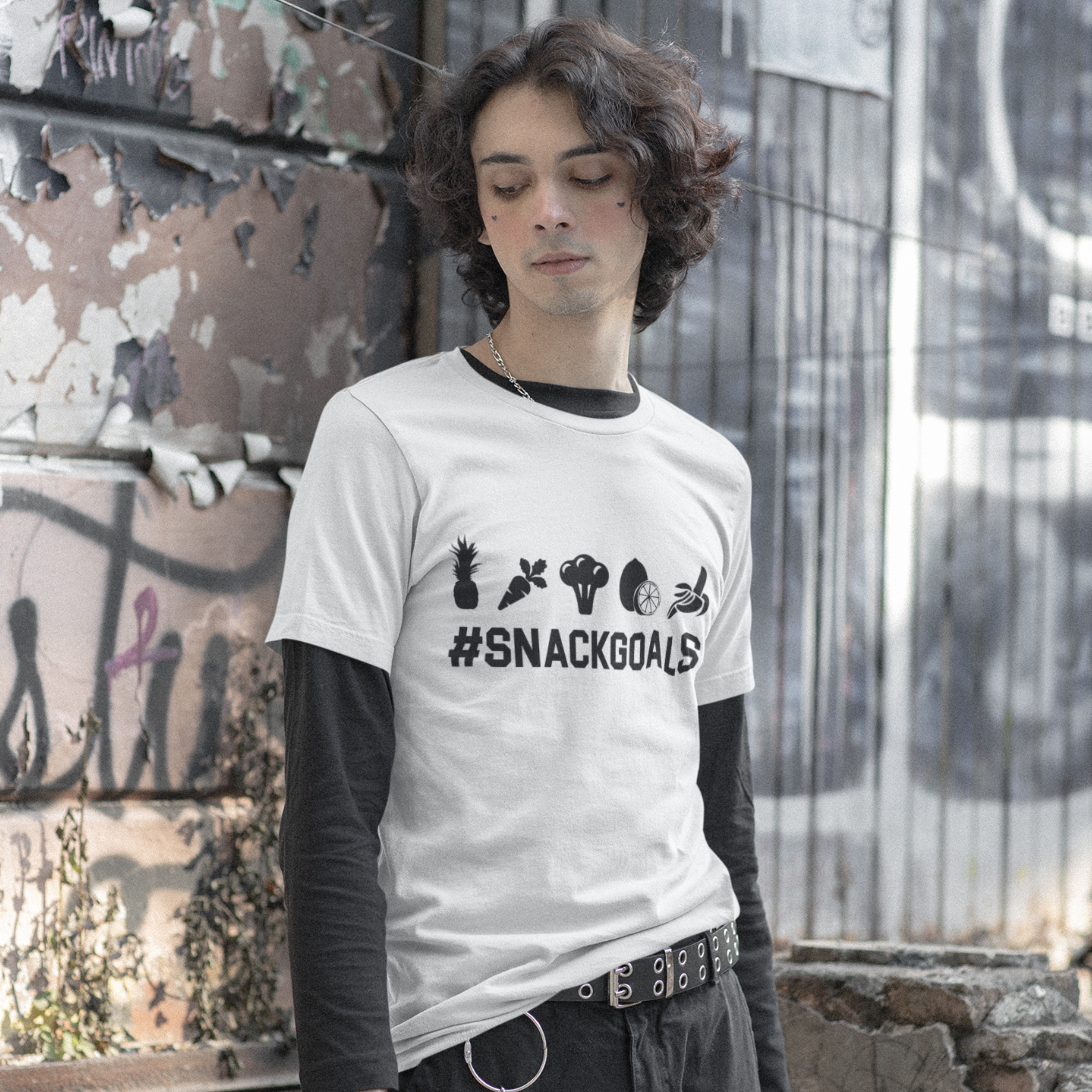 Snack Goals Colored T-shirt