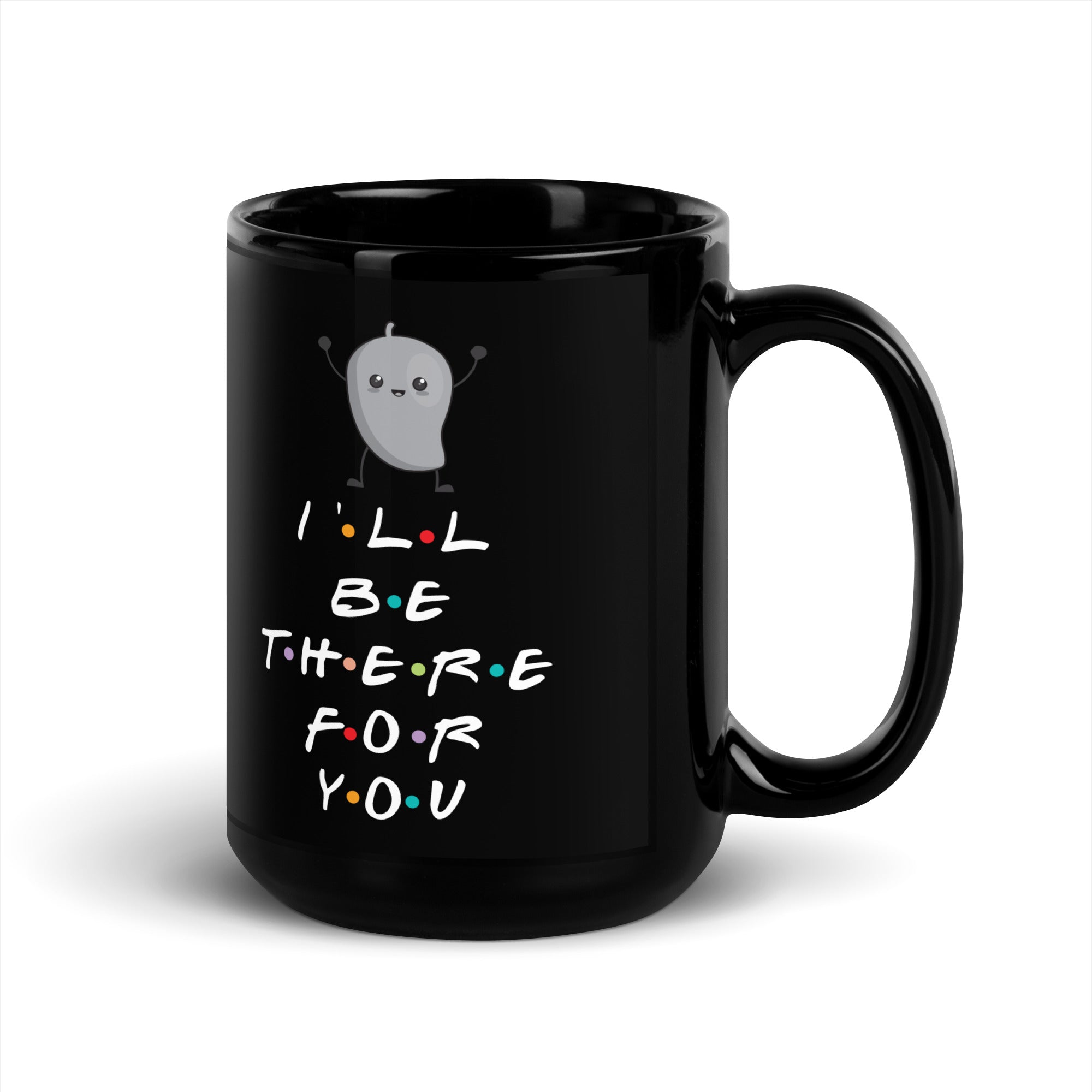 Vegan Mango Black Glossy Mug