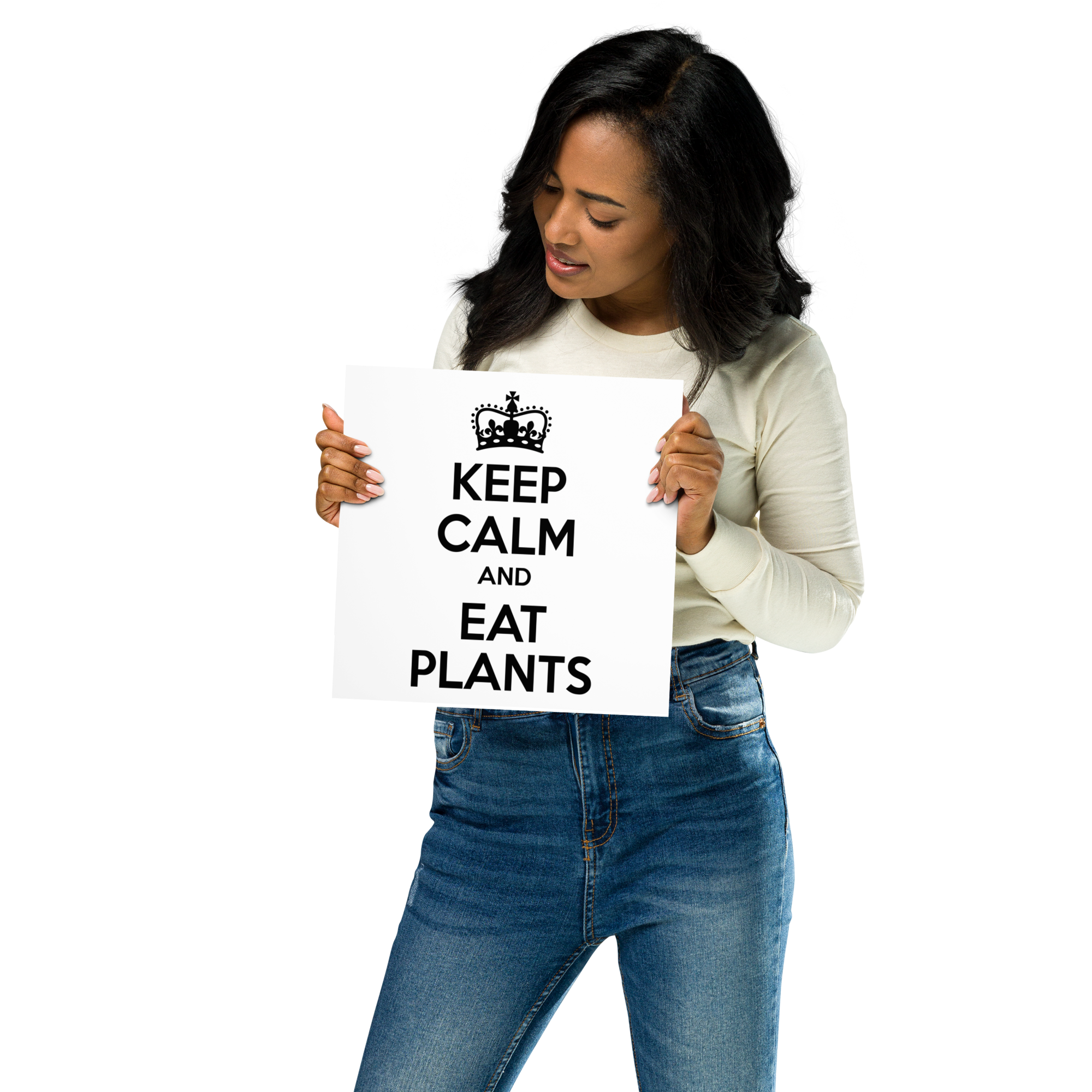 KEEP CALM AND EAT PLANTS Poster
