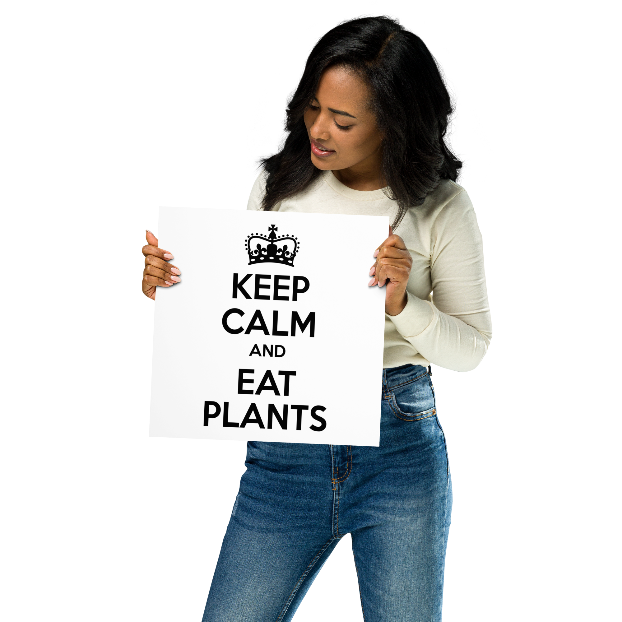 KEEP CALM AND EAT PLANTS Poster