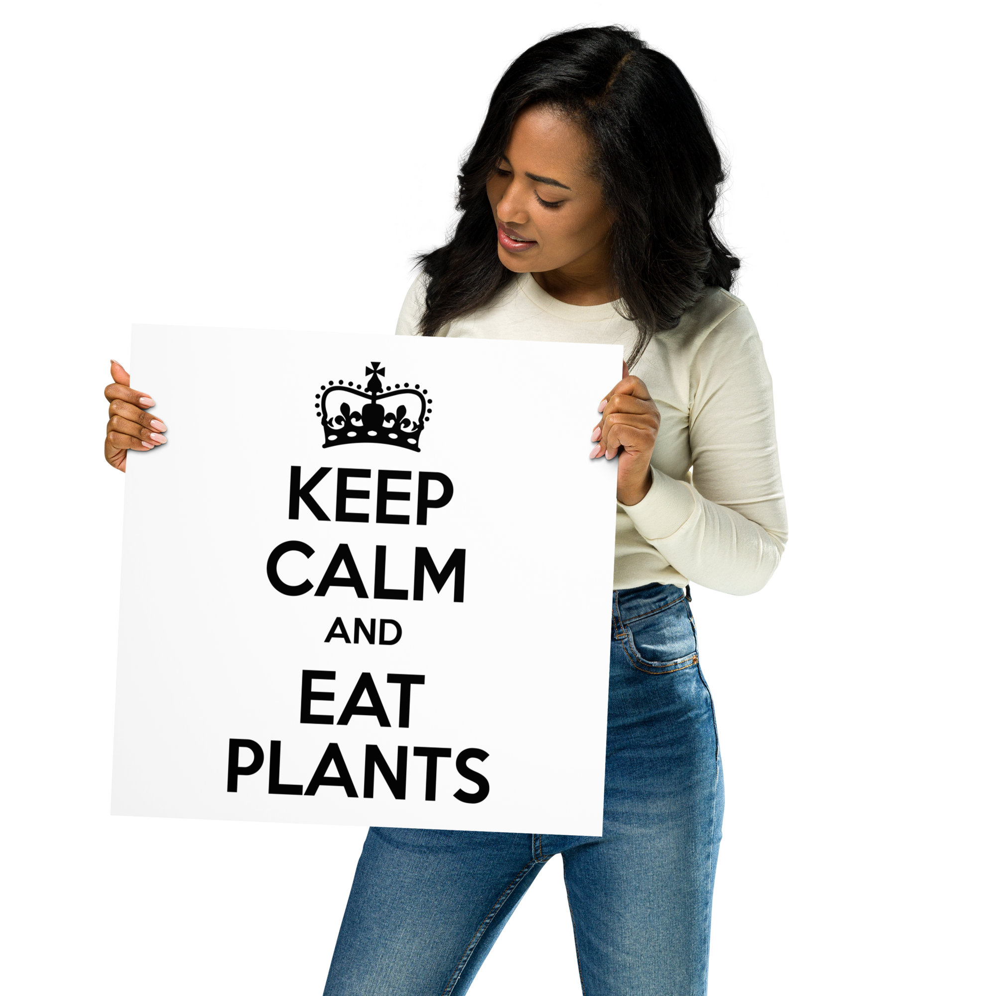 KEEP CALM AND EAT PLANTS Poster