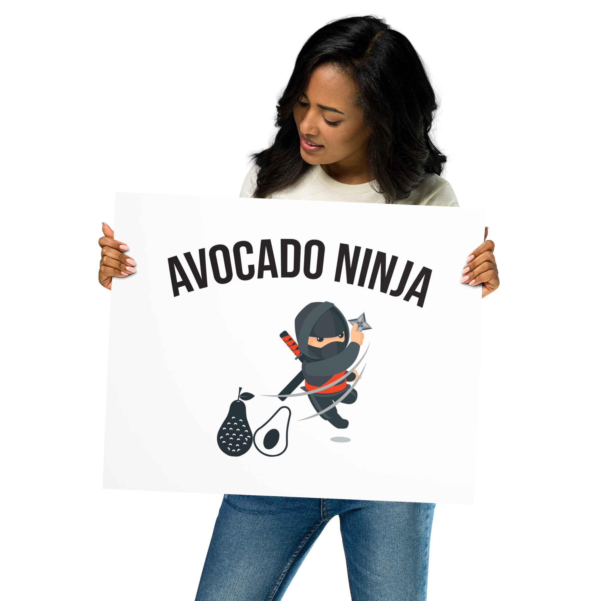 AVOCADO NINJA Poster