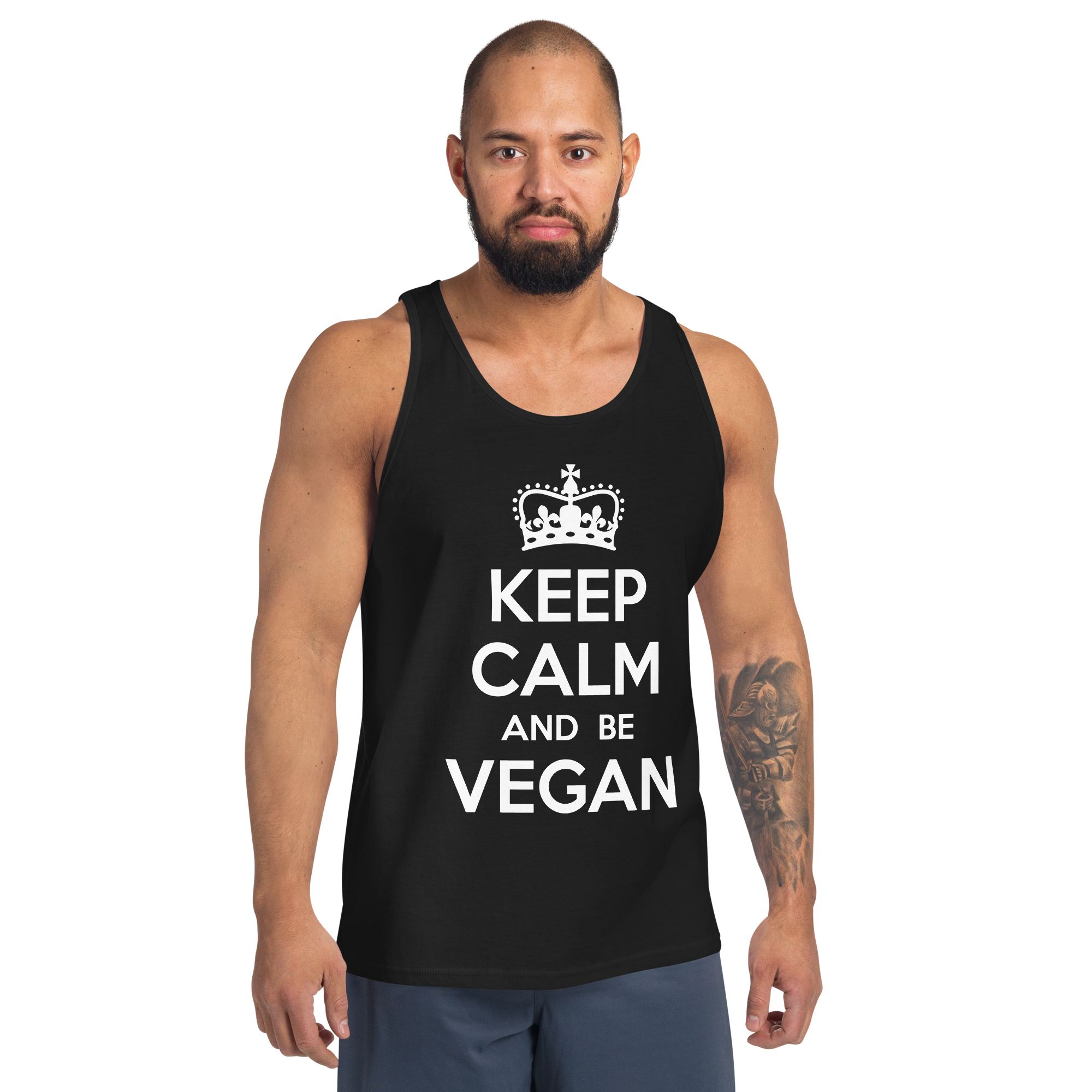 KEEP CALM BE VEGAN Unisex Tank Top