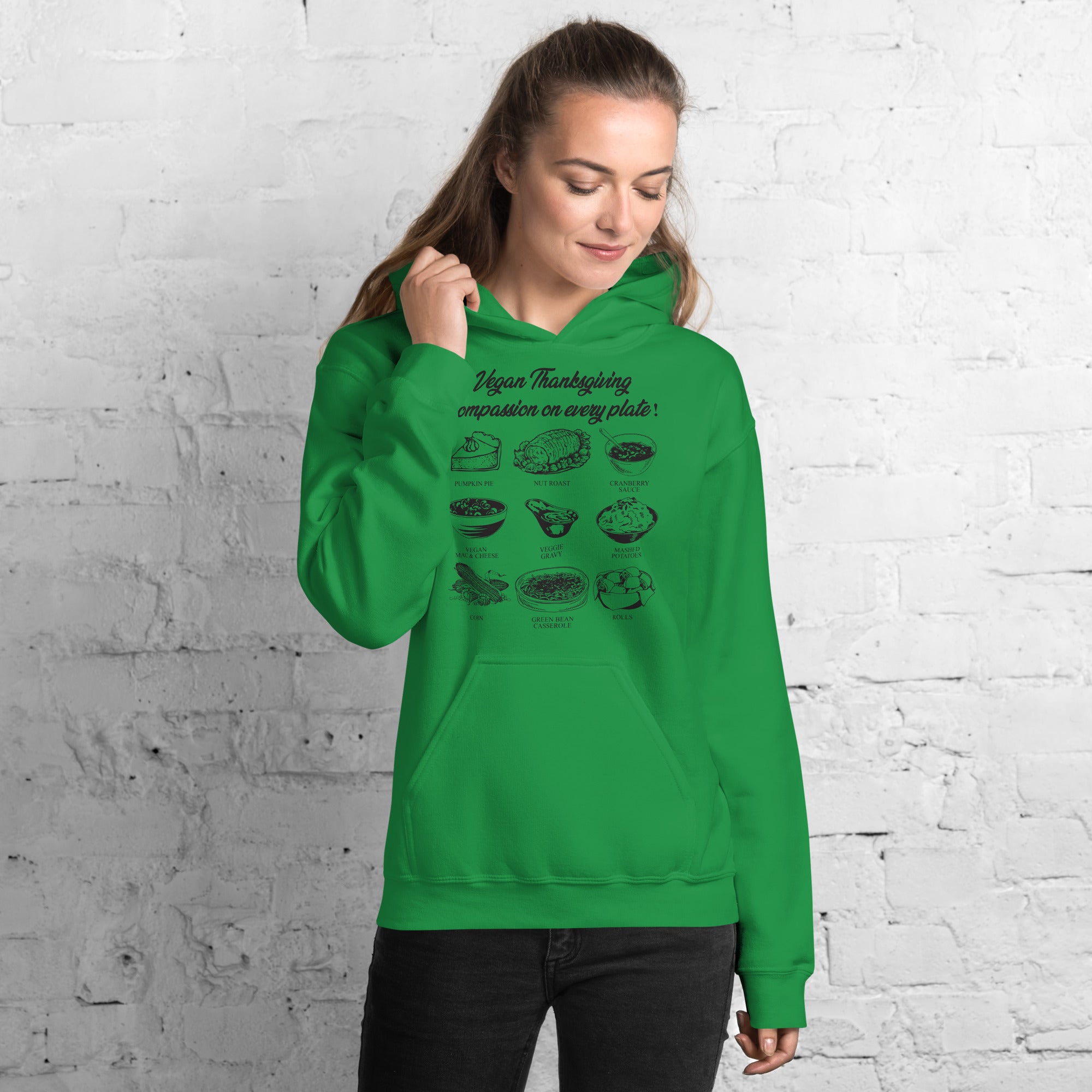 VEGAN THANKSGIVING: COMPASSION ON EVERY PLATE Unisex Hoodie