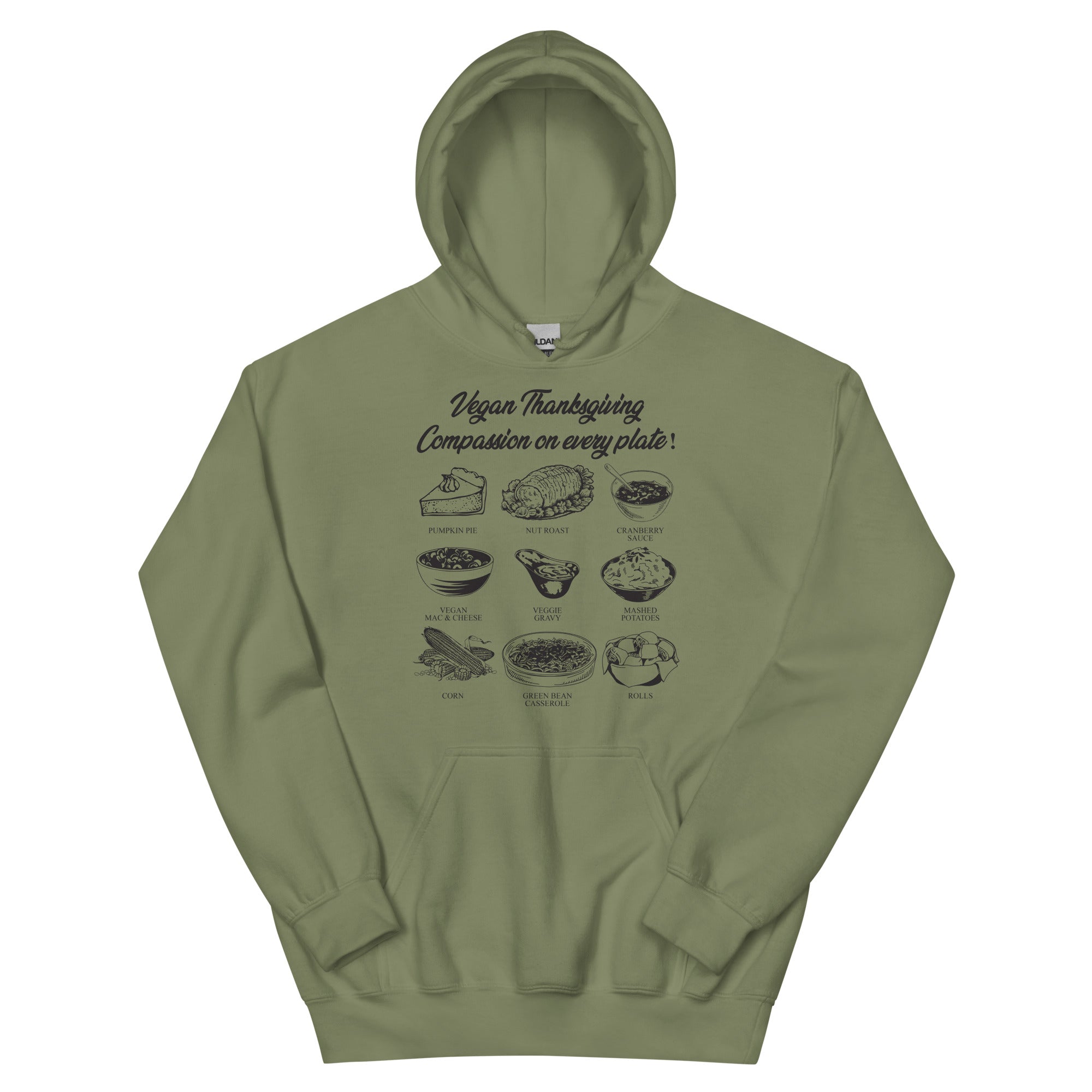 VEGAN THANKSGIVING: COMPASSION ON EVERY PLATE Unisex Hoodie