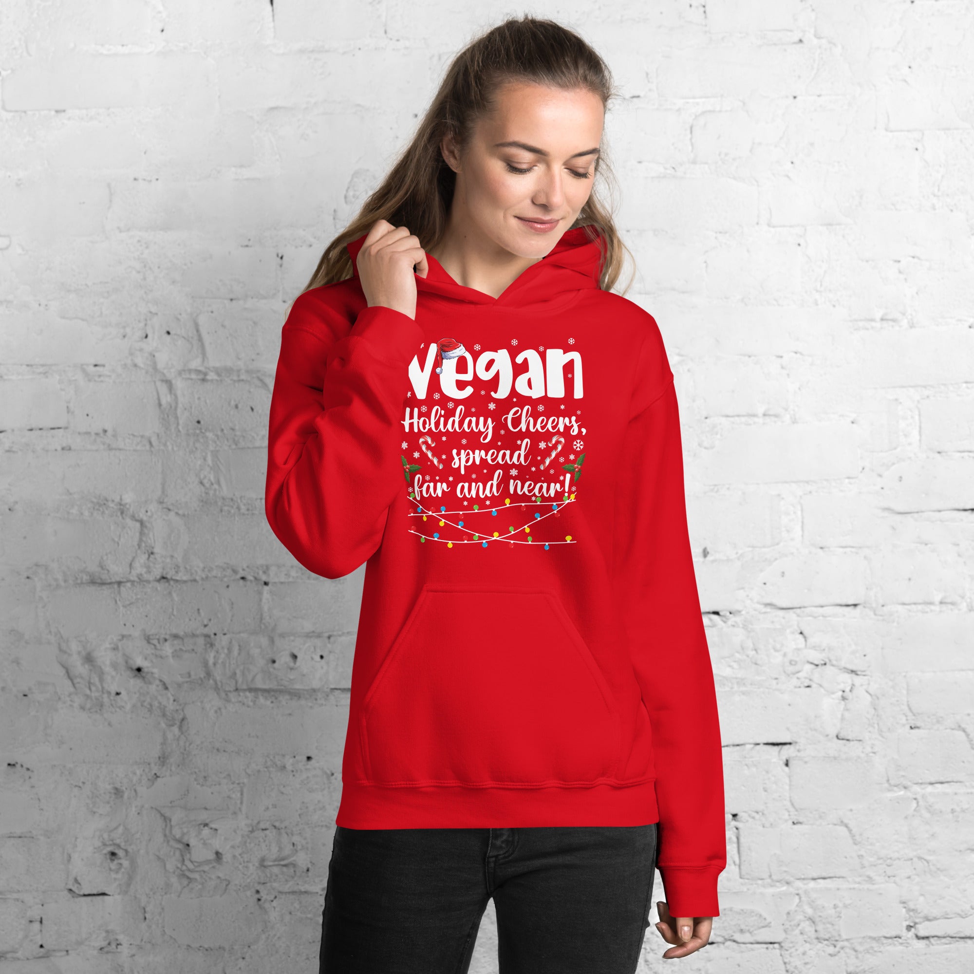 Vegan Holiday Cheer Hoodie