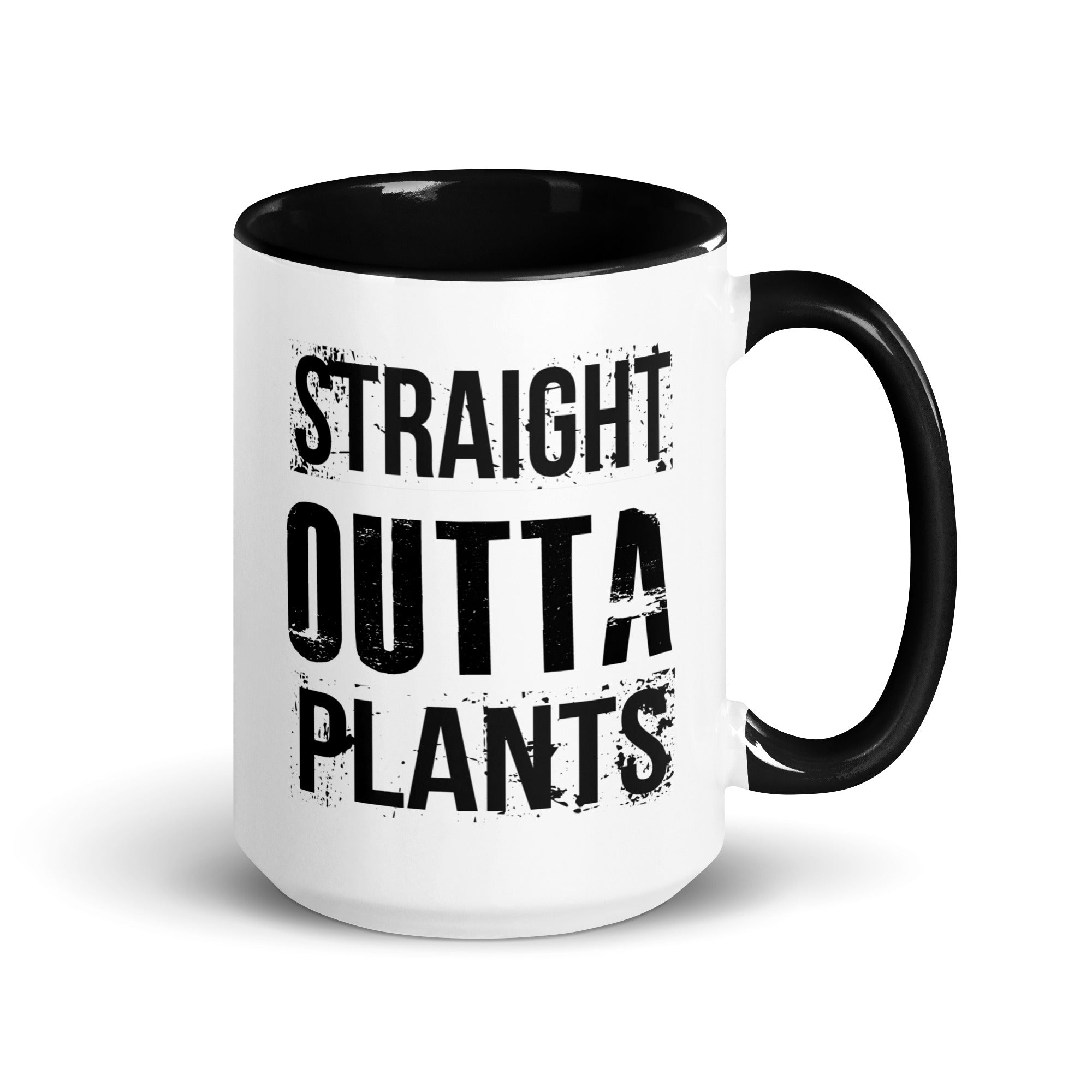 Plants based white mug