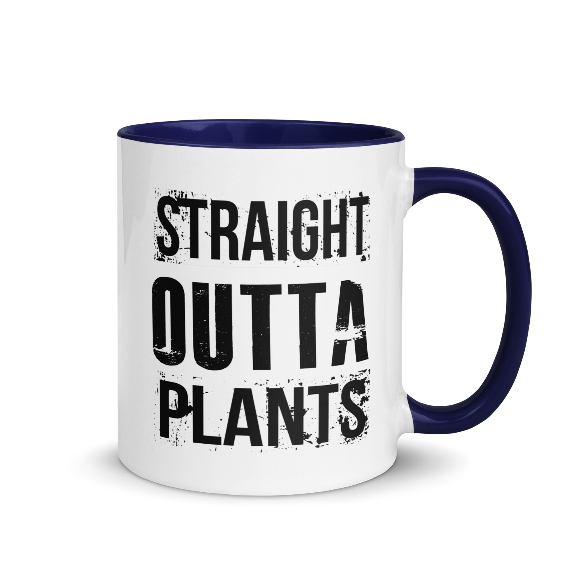 Plants based white mug