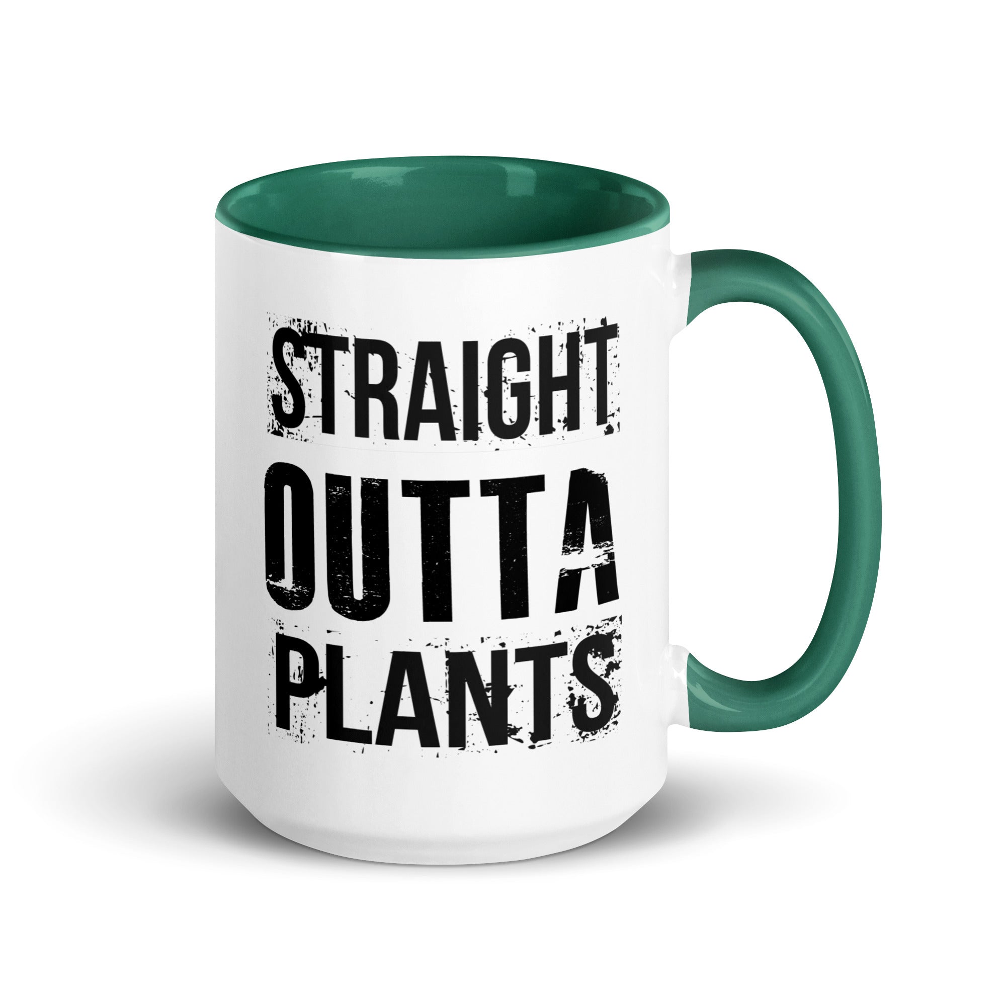 Plants based white mug