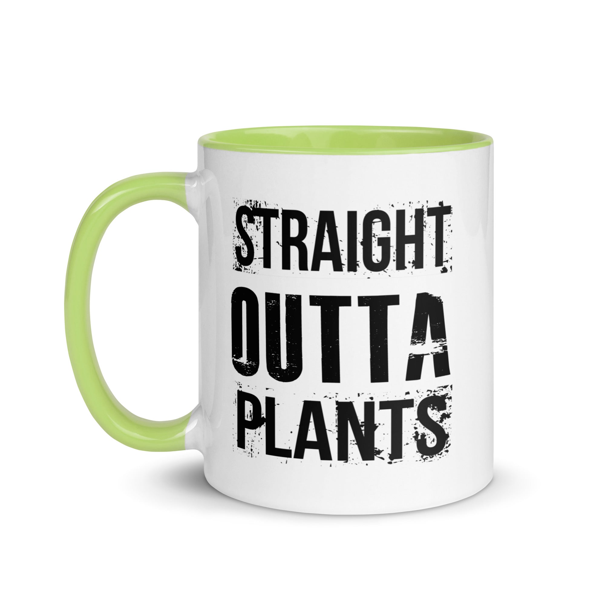 Plants based white mug