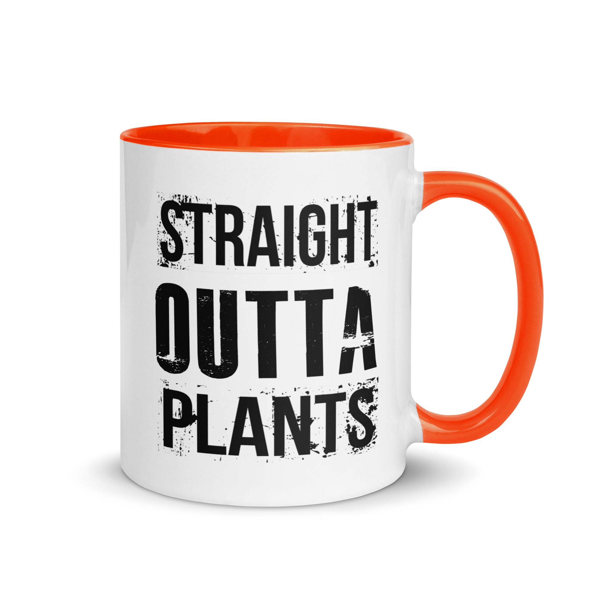 Plants based white mug