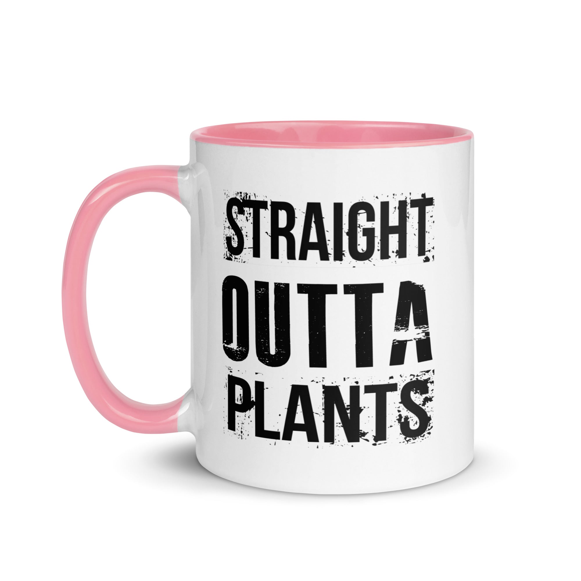 Plants based white mug