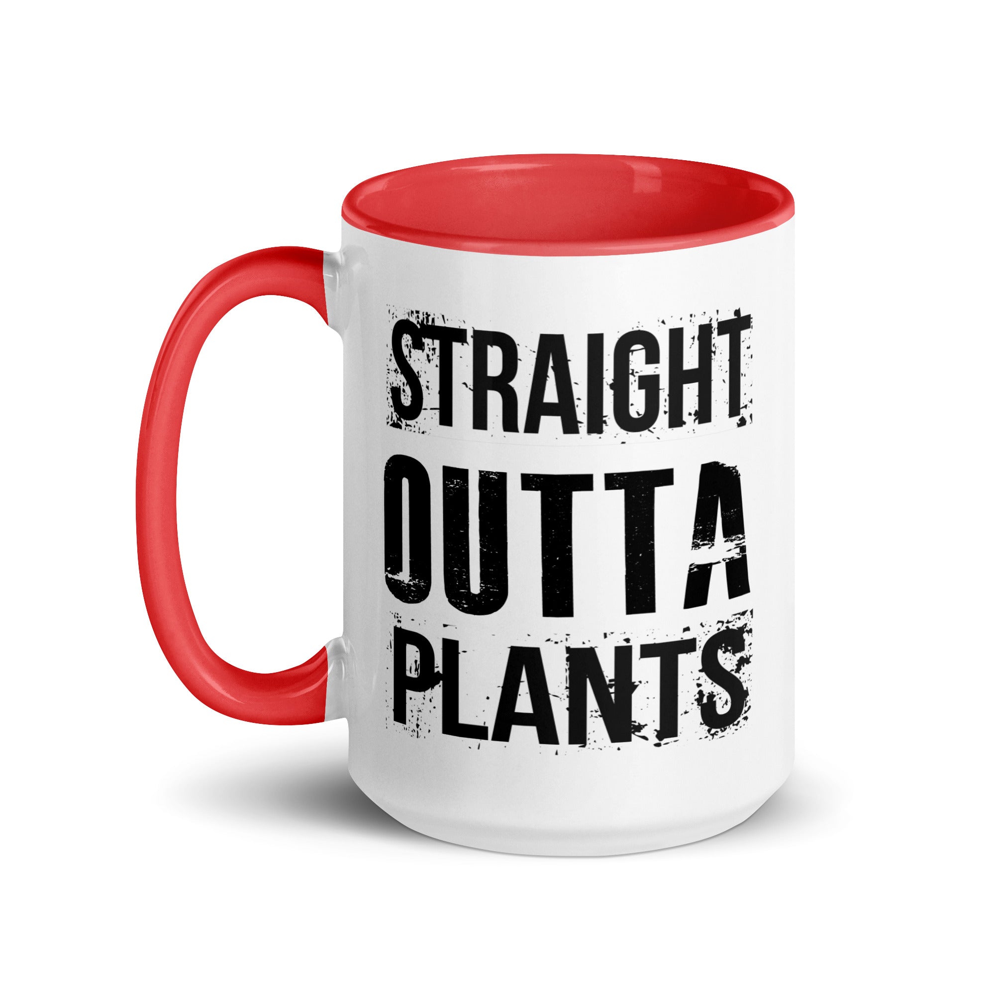 Plants based white mug