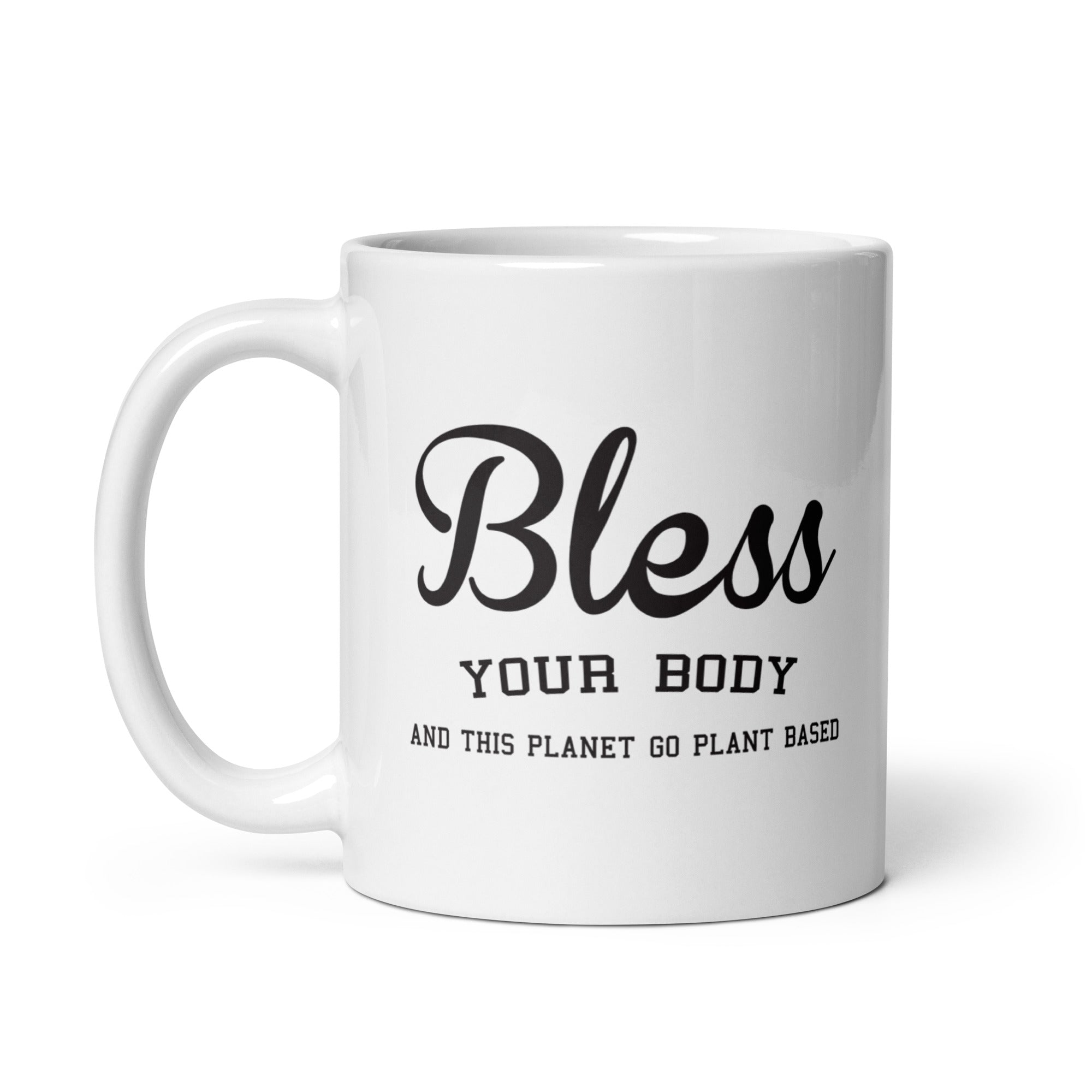 White Plants Based Mug