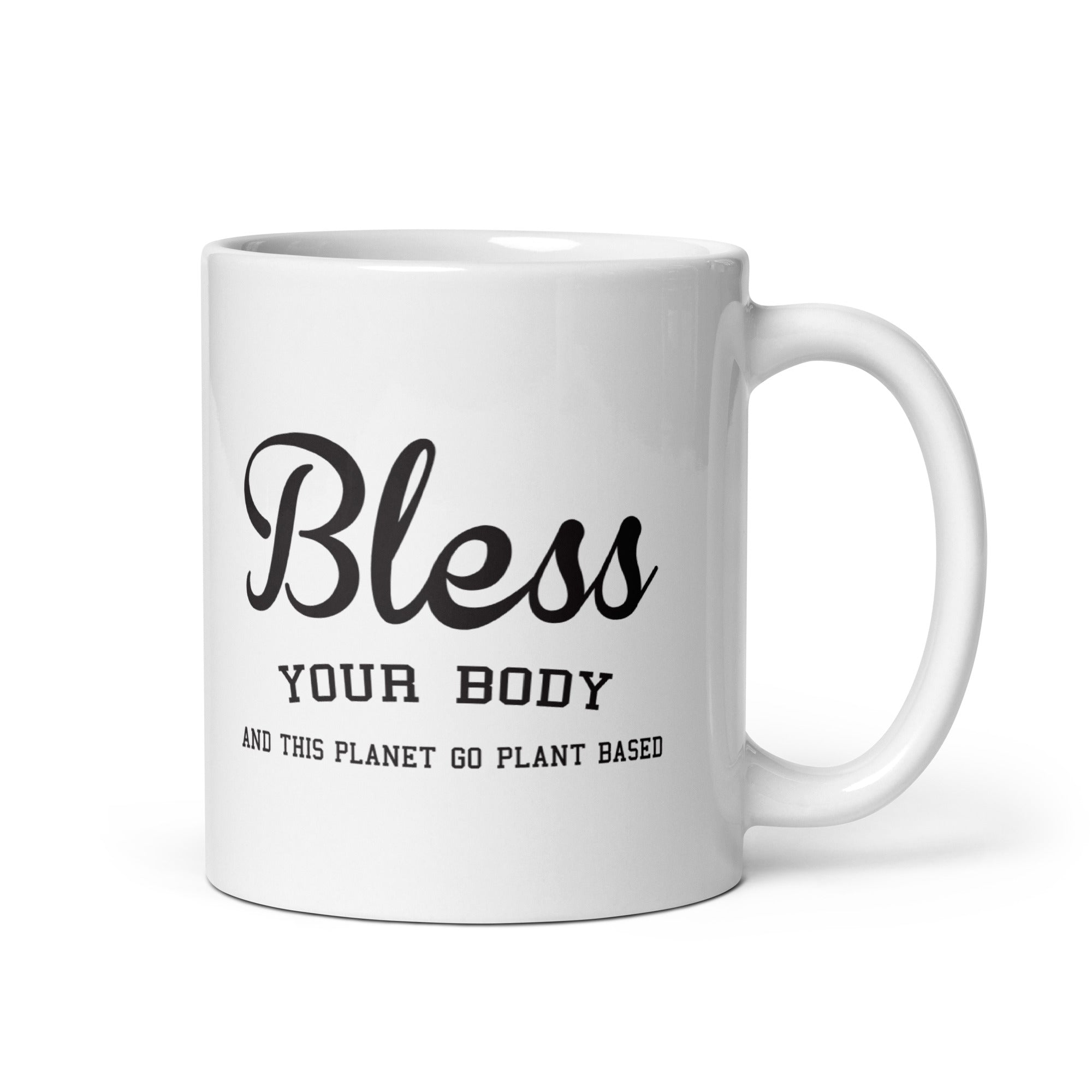 White Plants Based Mug