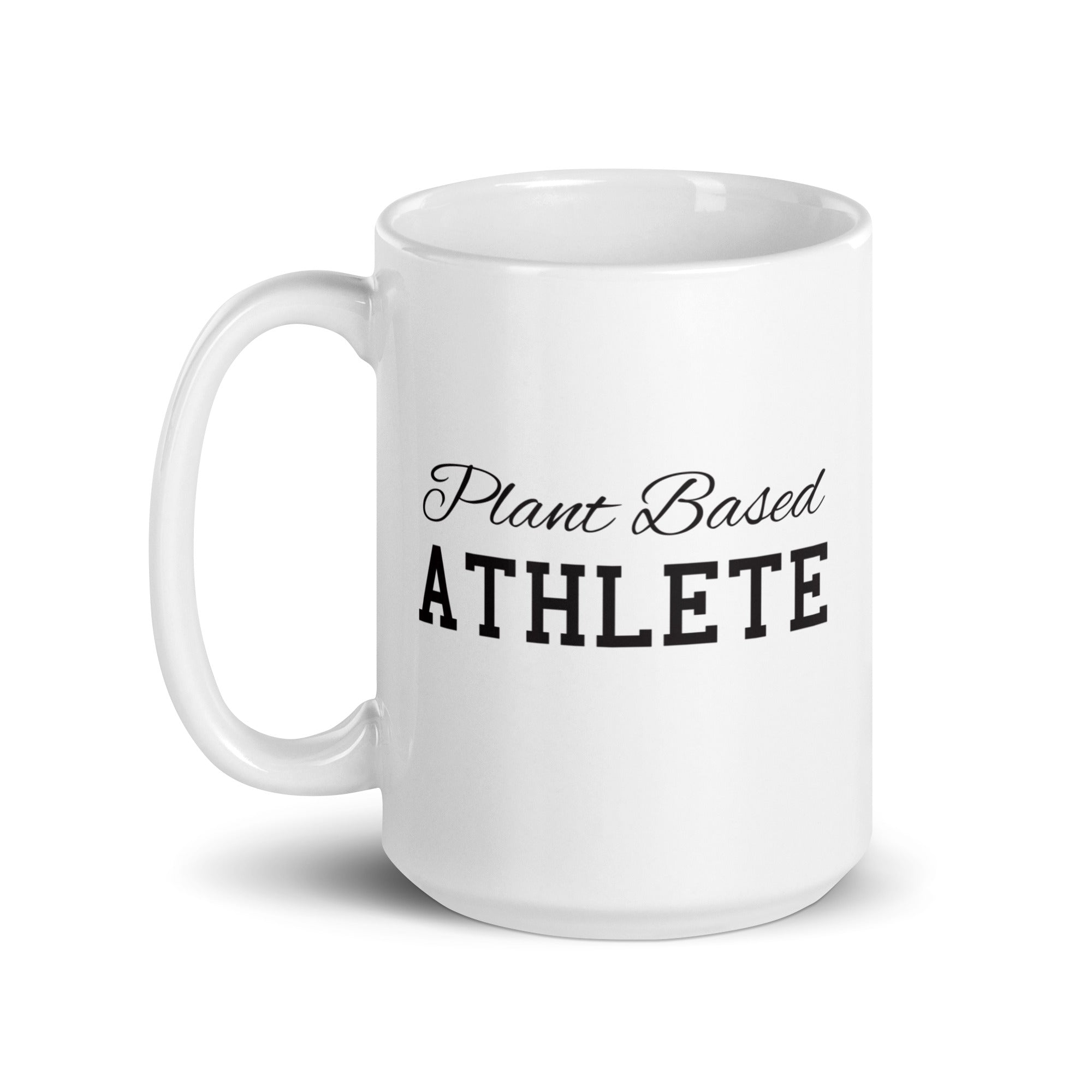 Plant Based Athlete White glossy mug