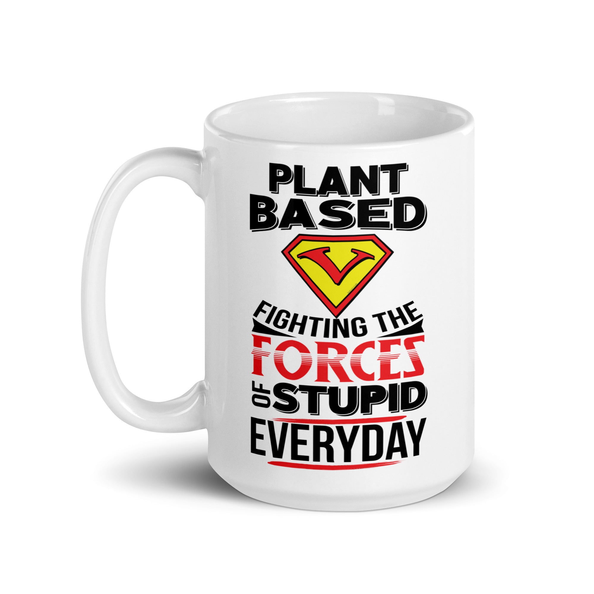 white plant based mug