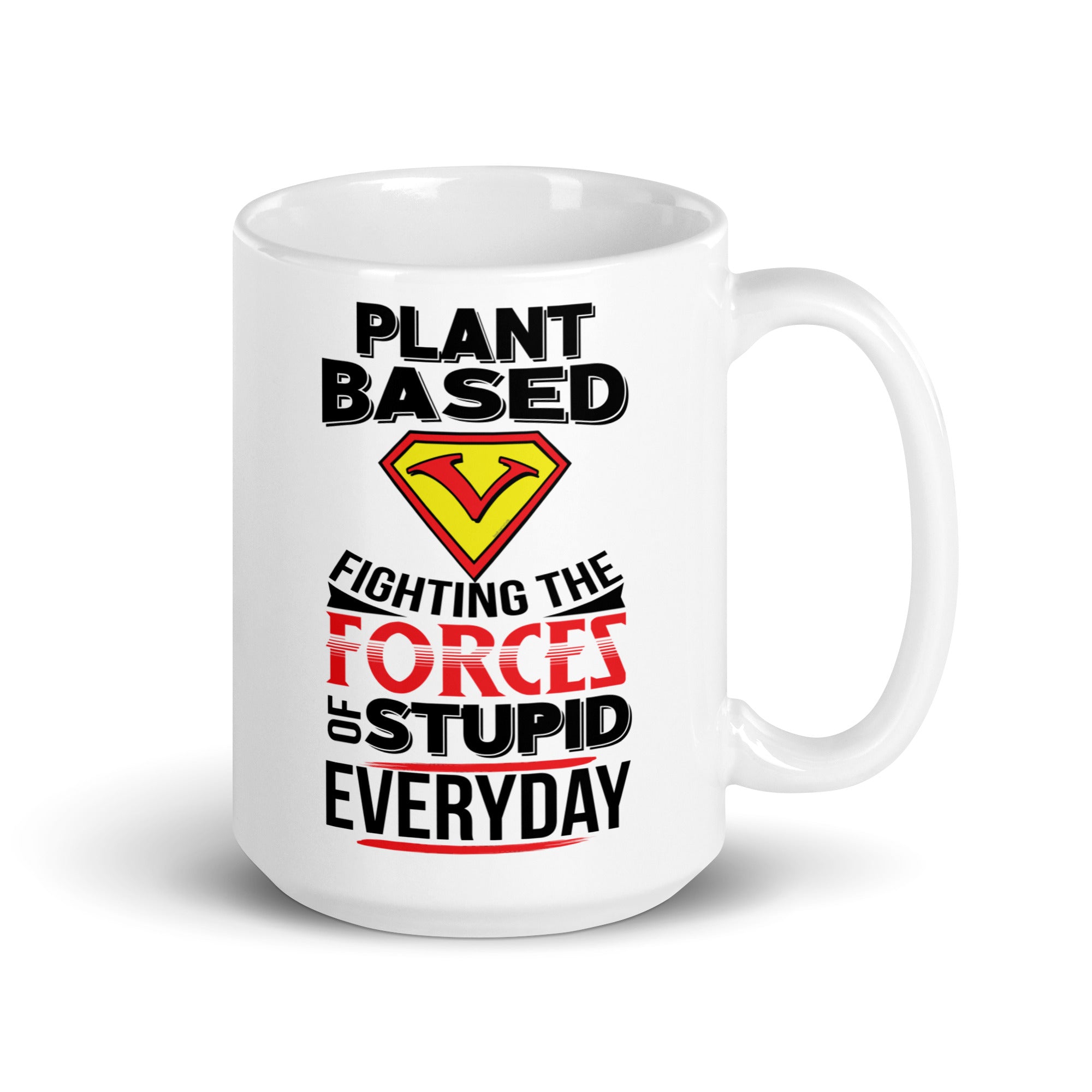 white plant based mug