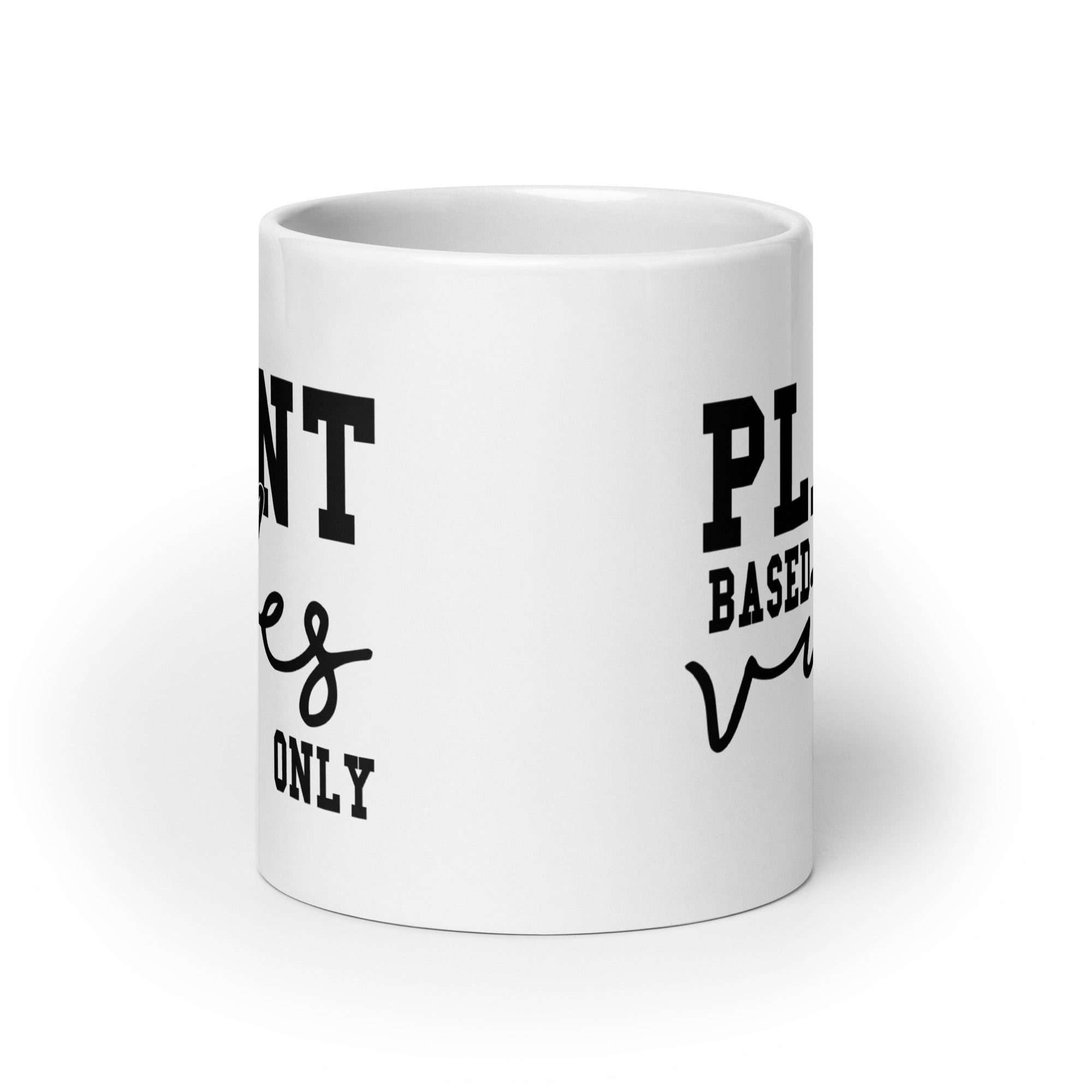 Plant Based Vibes White glossy mug