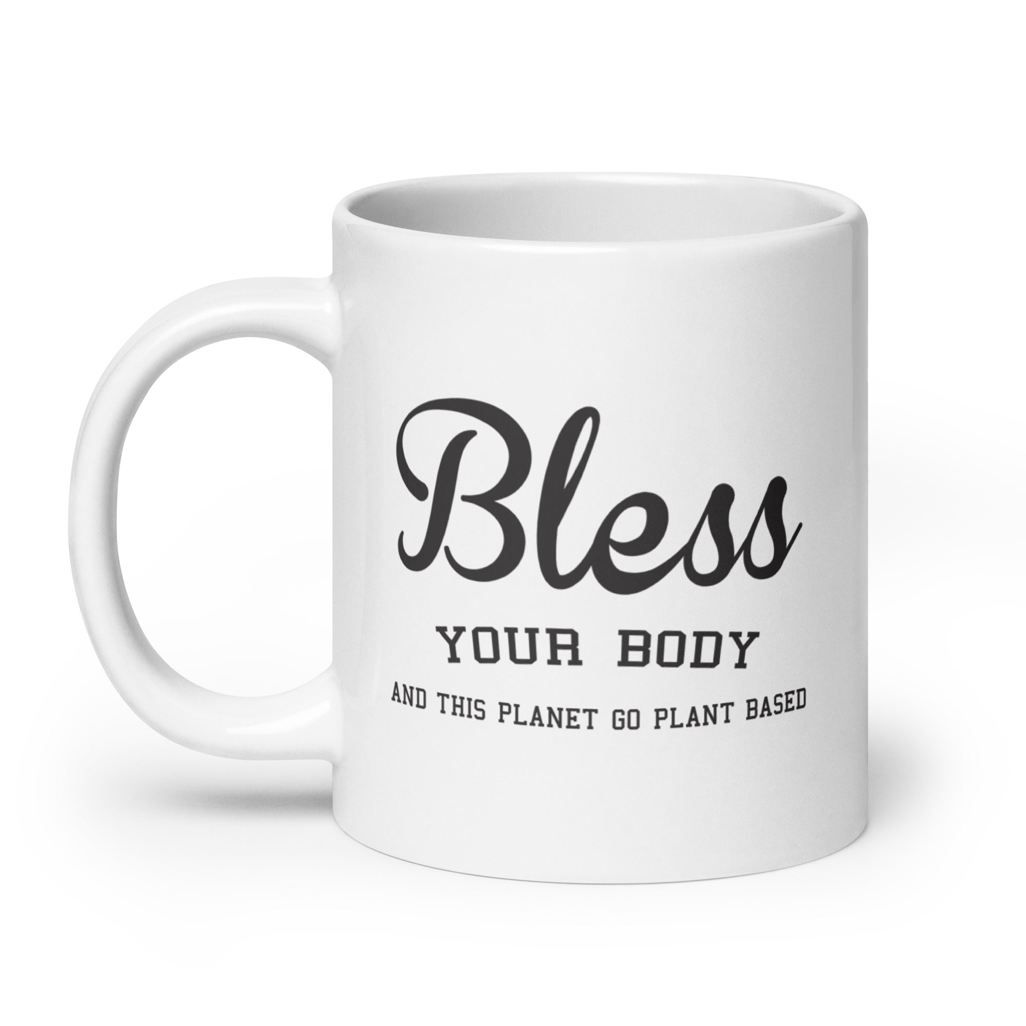 White Plants Based Mug