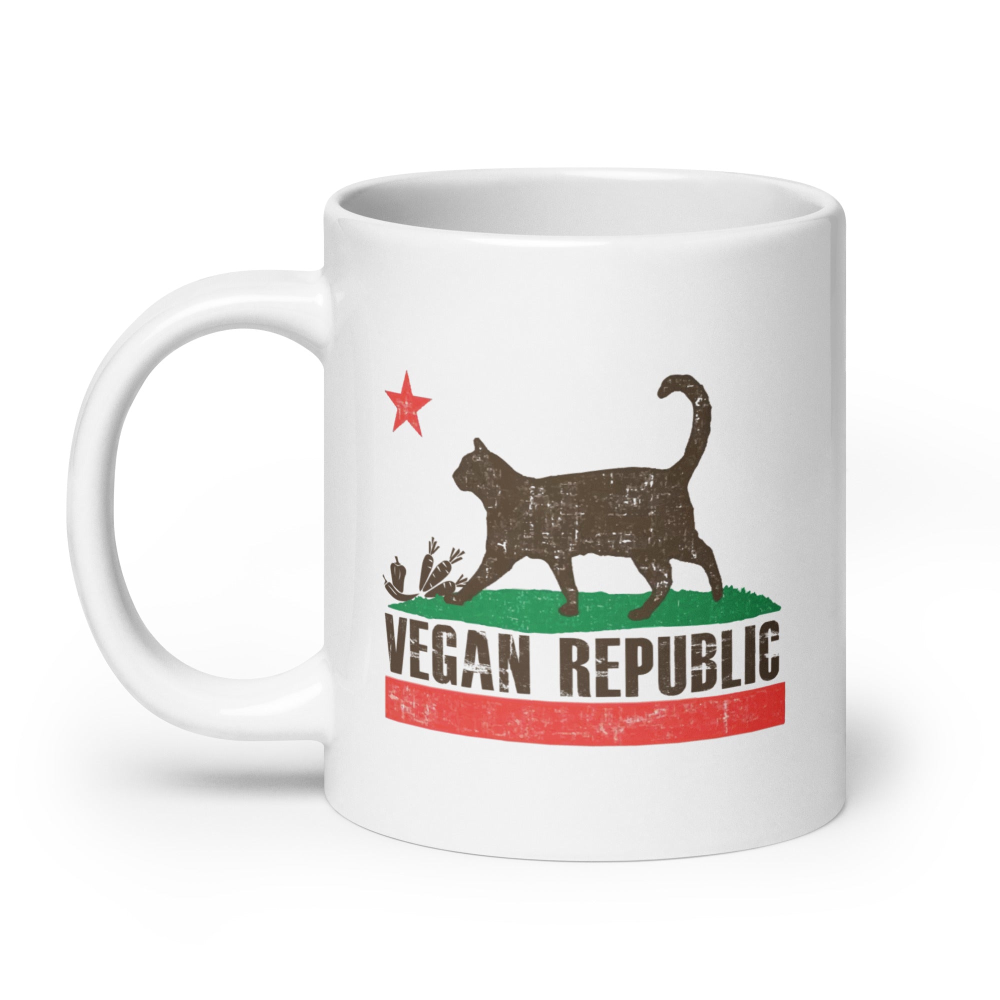 VEGAN REPUBLIC White glossy mug