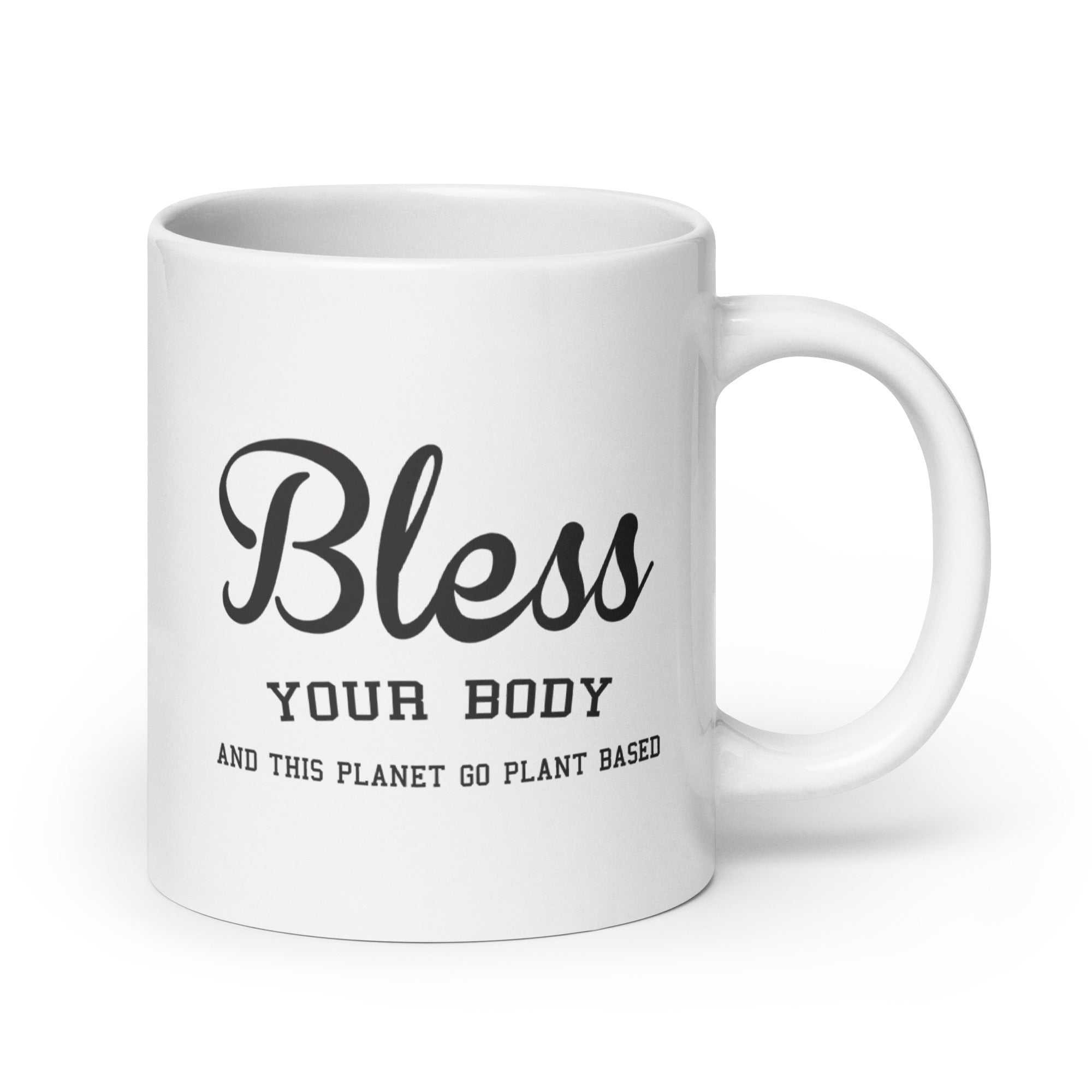 White Plants Based Mug