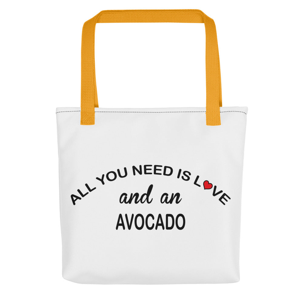 All You Need Is Love Avocado Tote Bag