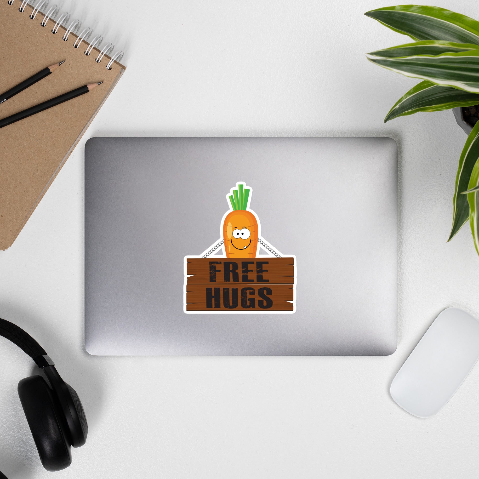 Free Hug Carrot Sticker