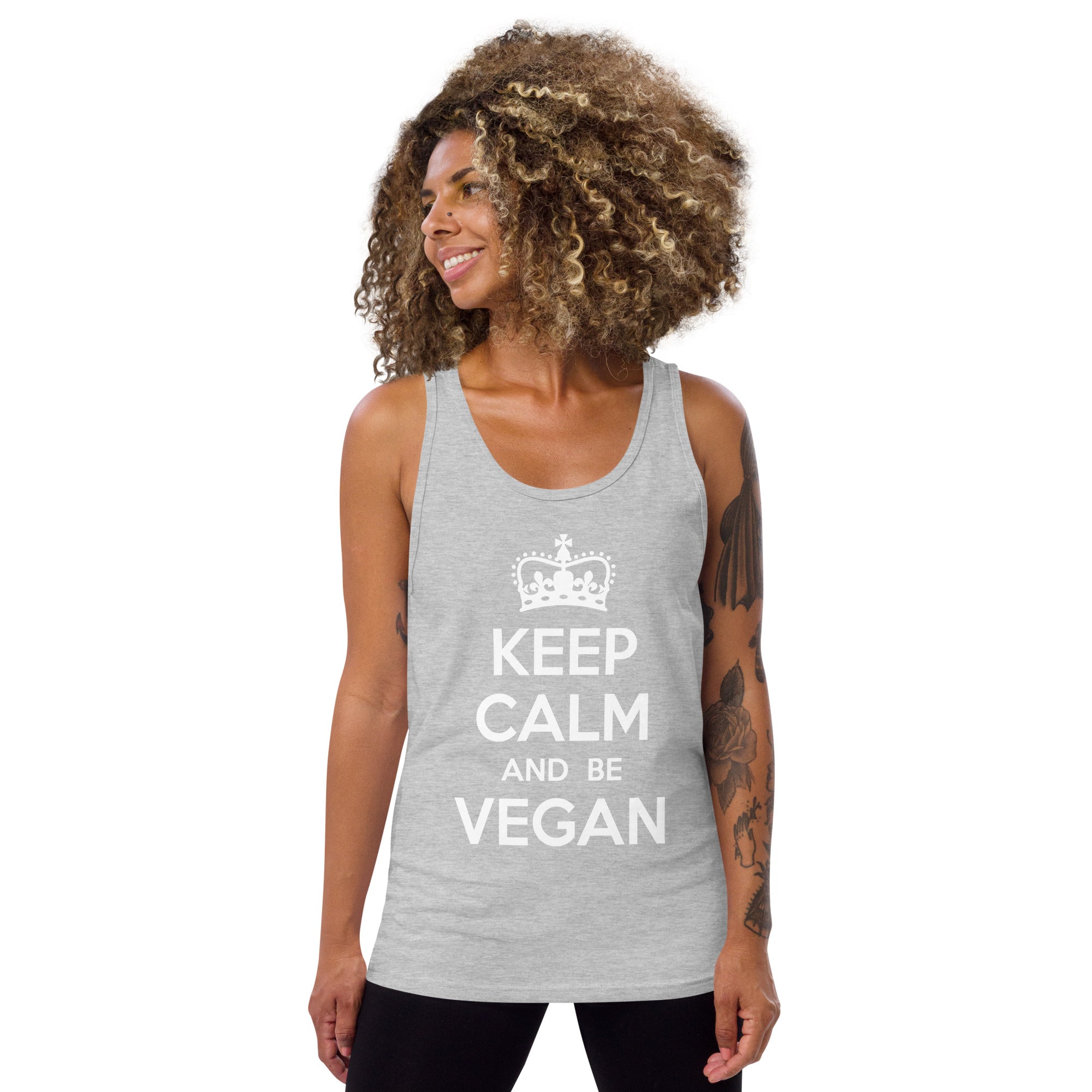 KEEP CALM BE VEGAN Unisex Tank Top