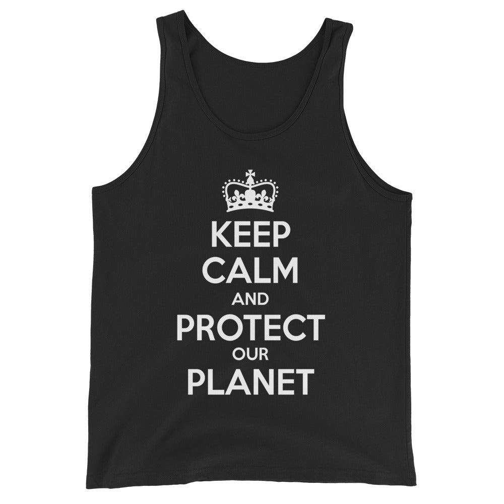 KEEP CALM PROTECT OUR PLANET Unisex Tank Top
