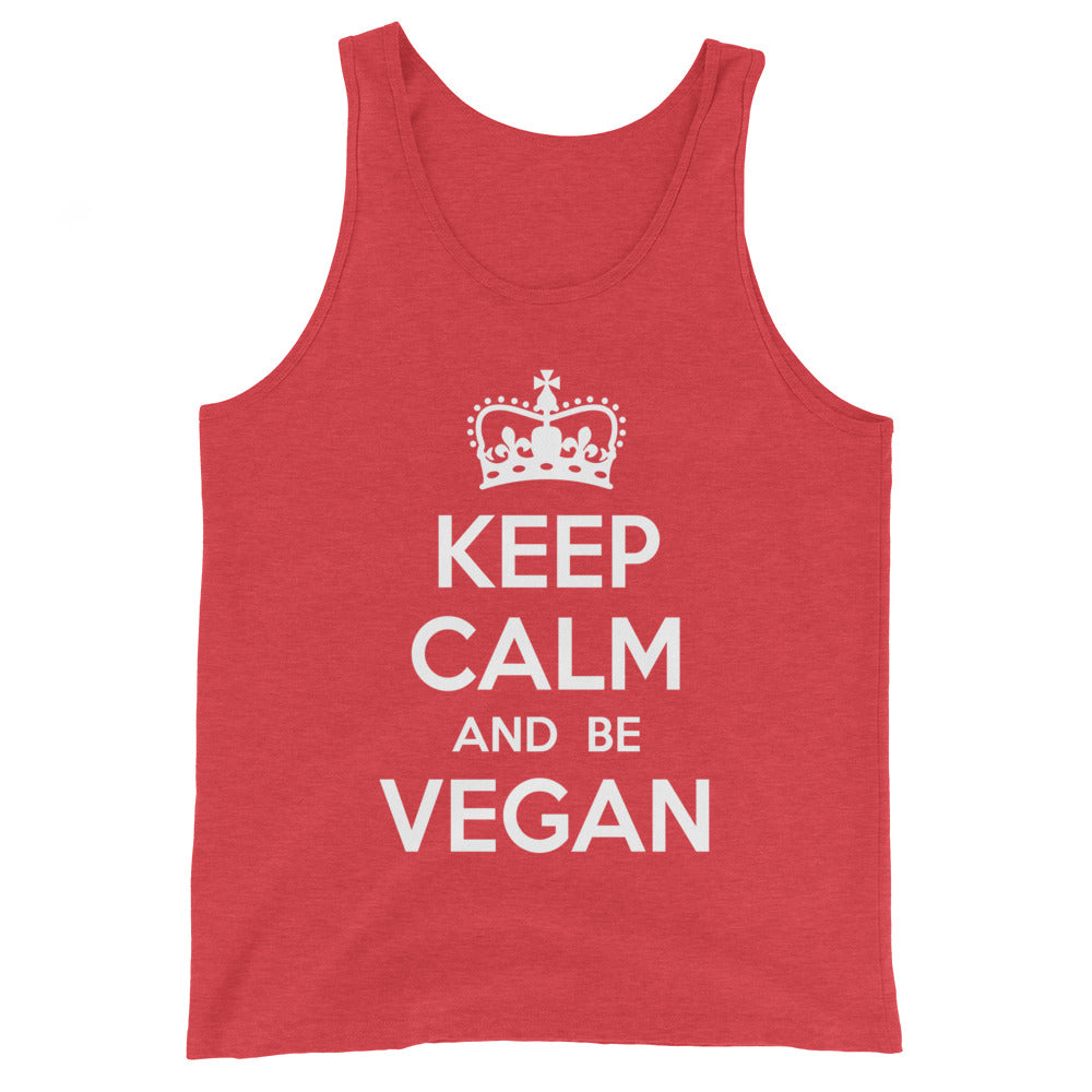 KEEP CALM BE VEGAN Unisex Tank Top