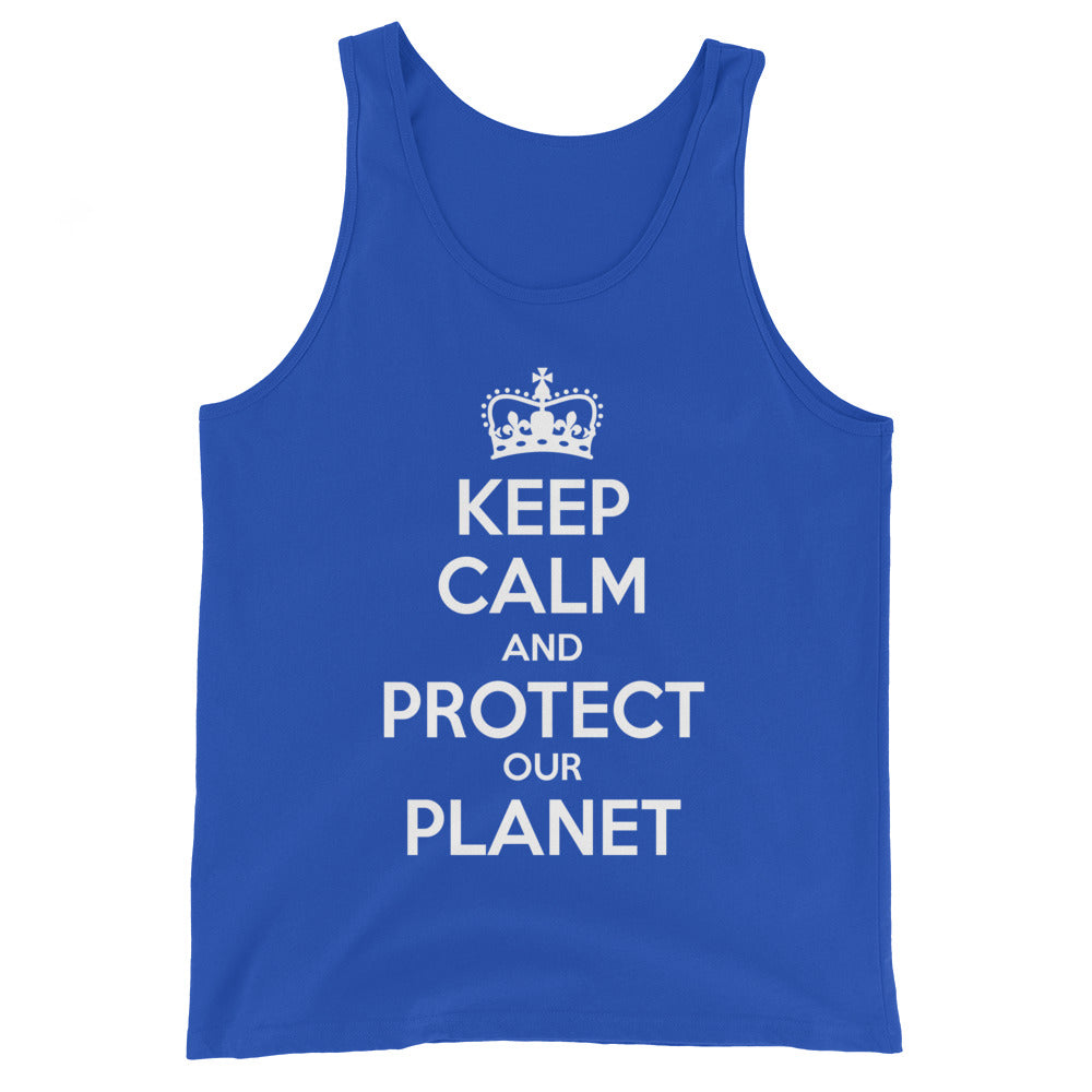 KEEP CALM PROTECT OUR PLANET Unisex Tank Top