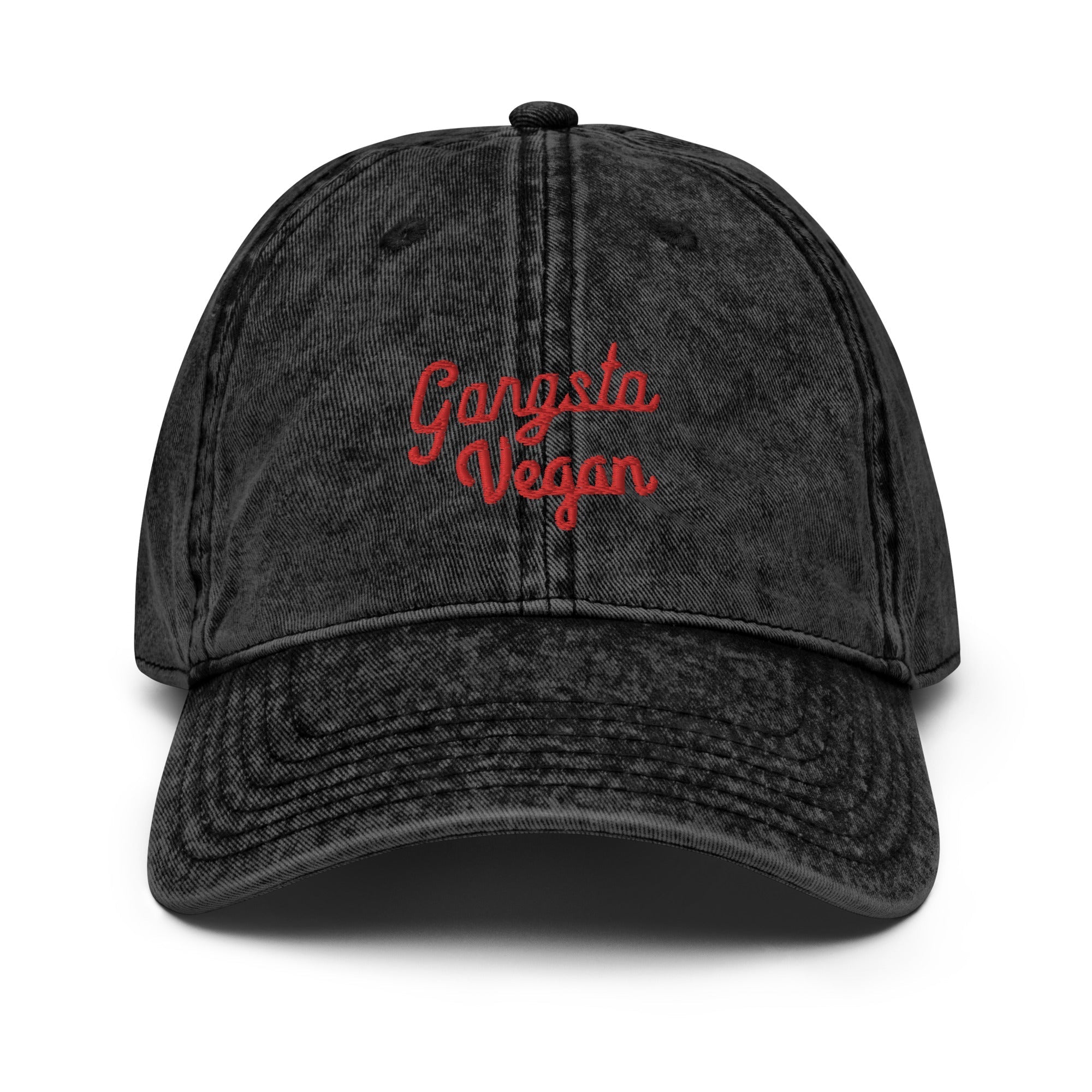 Gangsta Vegan vintage unisex Cap