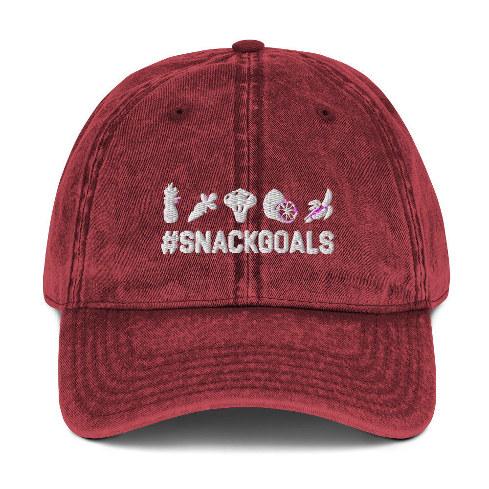 SNACK GOALS Vintage unisex Cap