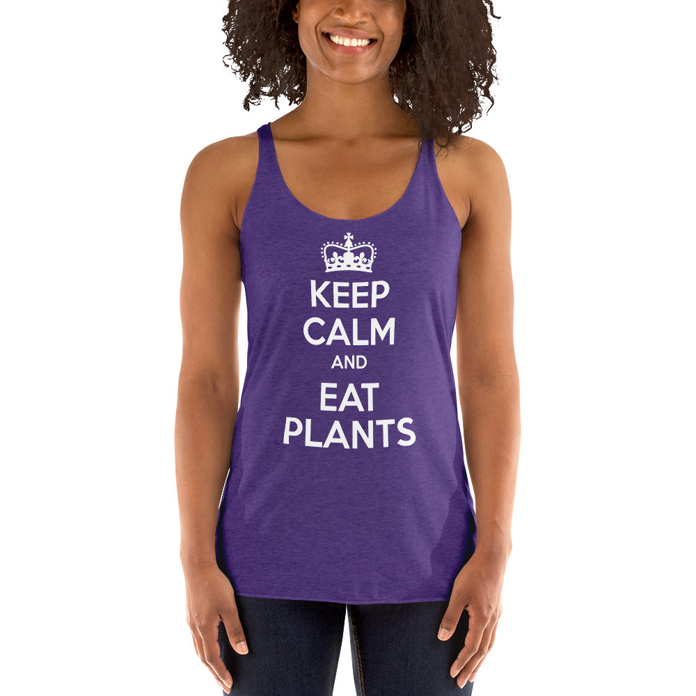 KEEP CALM EAT PLANTS Women's Tank