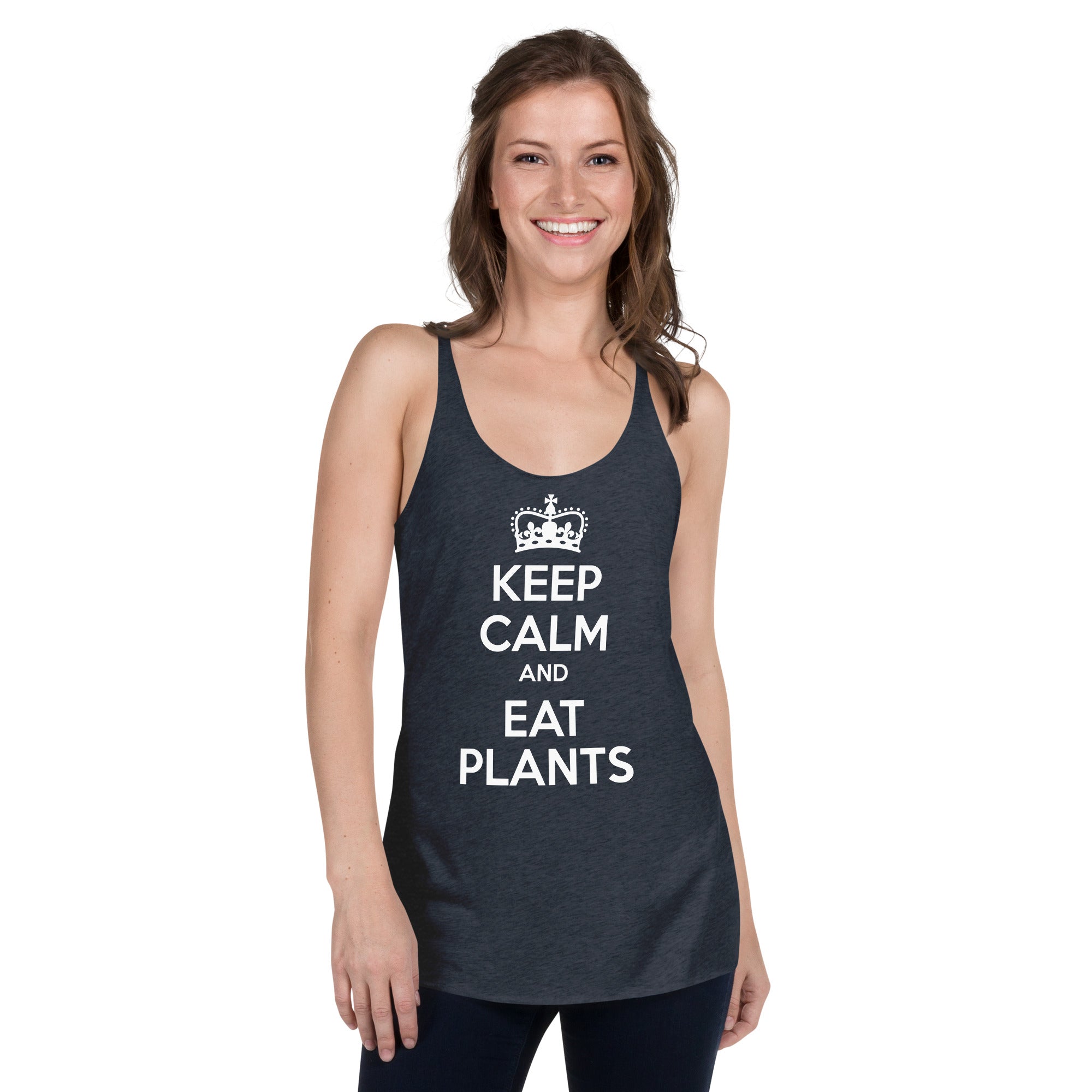 KEEP CALM EAT PLANTS Women's Tank