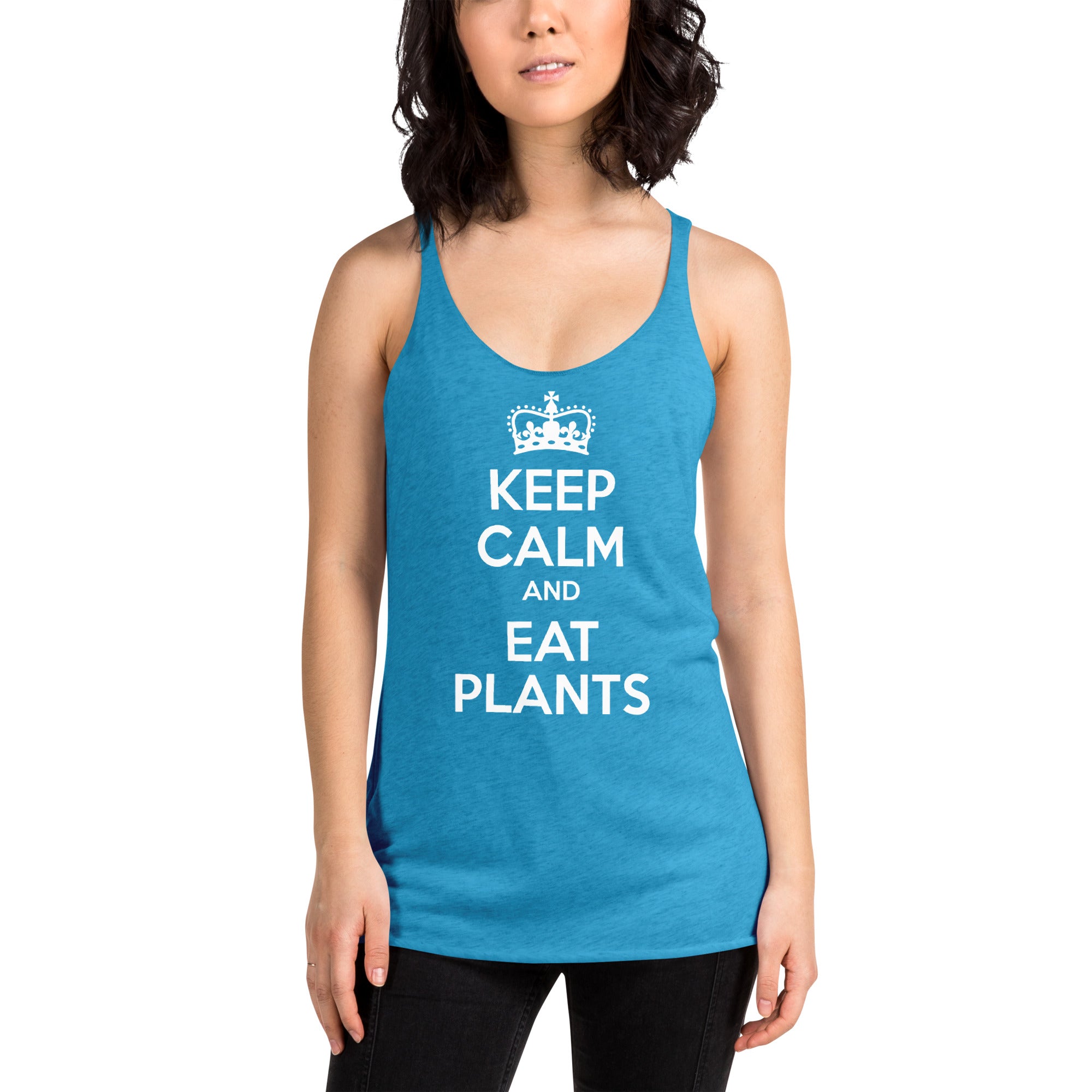 KEEP CALM EAT PLANTS Women's Tank