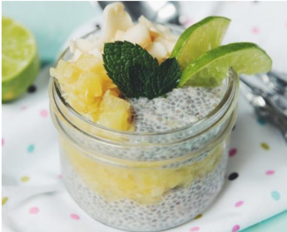 Tropical Zest Chia seed Pudding