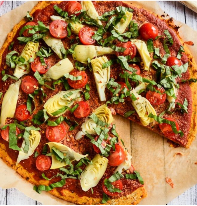 {Gluten-free} Sweet Potato Pizza Crust recipe //You have to try this one!