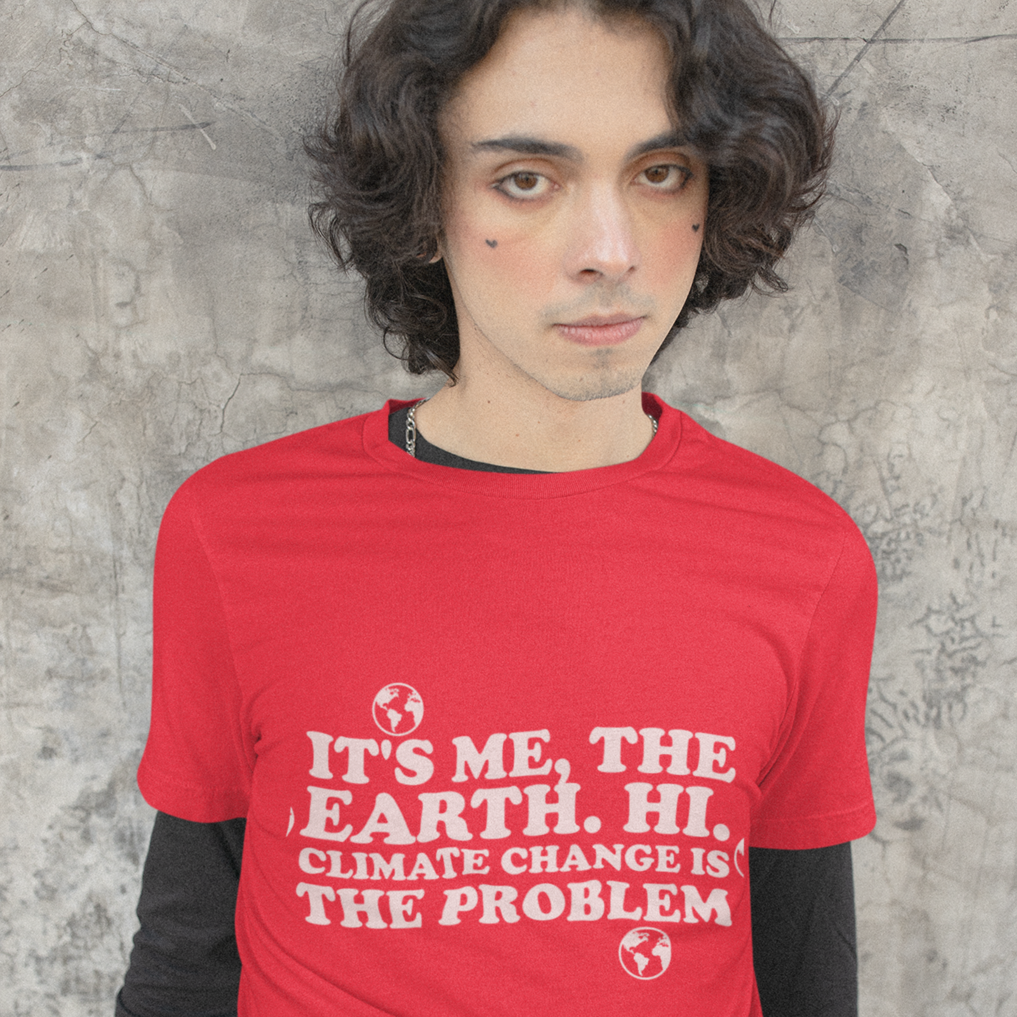 Climate Change is Problem Unisex t-shirt