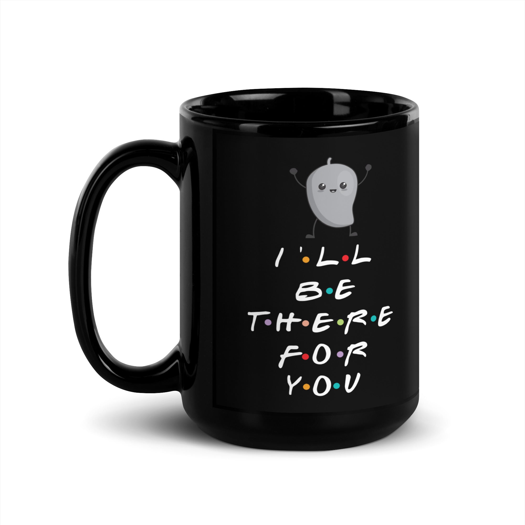 Vegan Mango Black Glossy Mug
