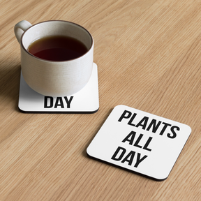 PLANTS ALL DAY Cork-back coaster