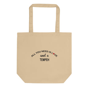 ALL YOU NEED IS LOVE...TEMPEH Eco Tote Bag