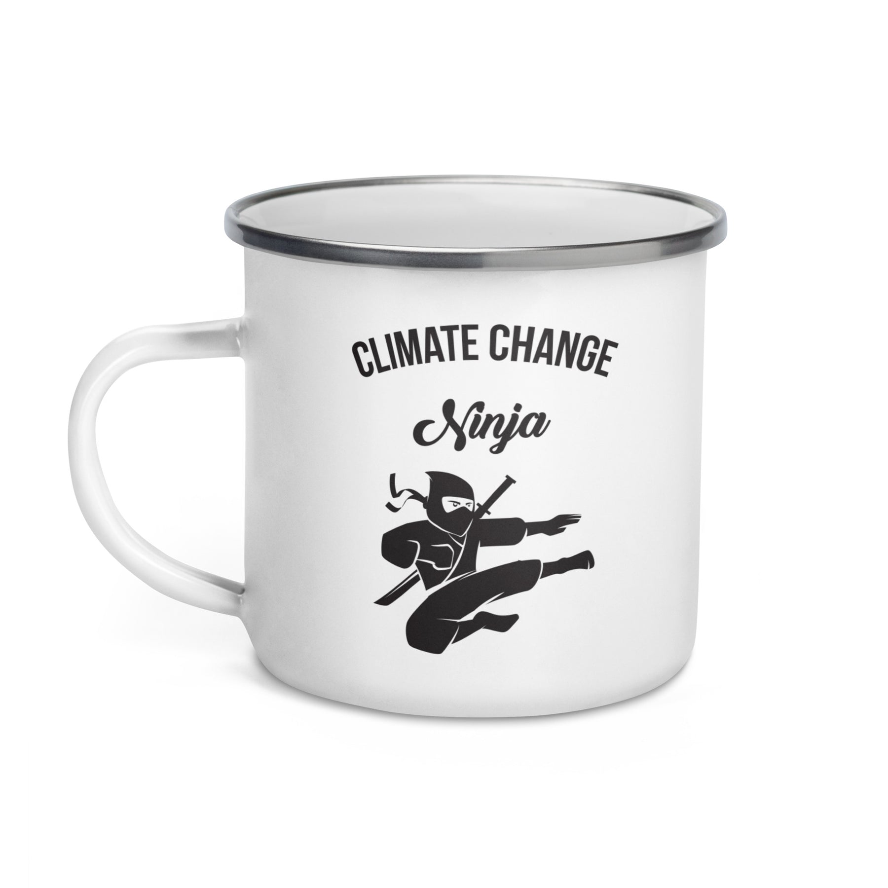 CLIMATE CHANGE NINJA Enamel Mug