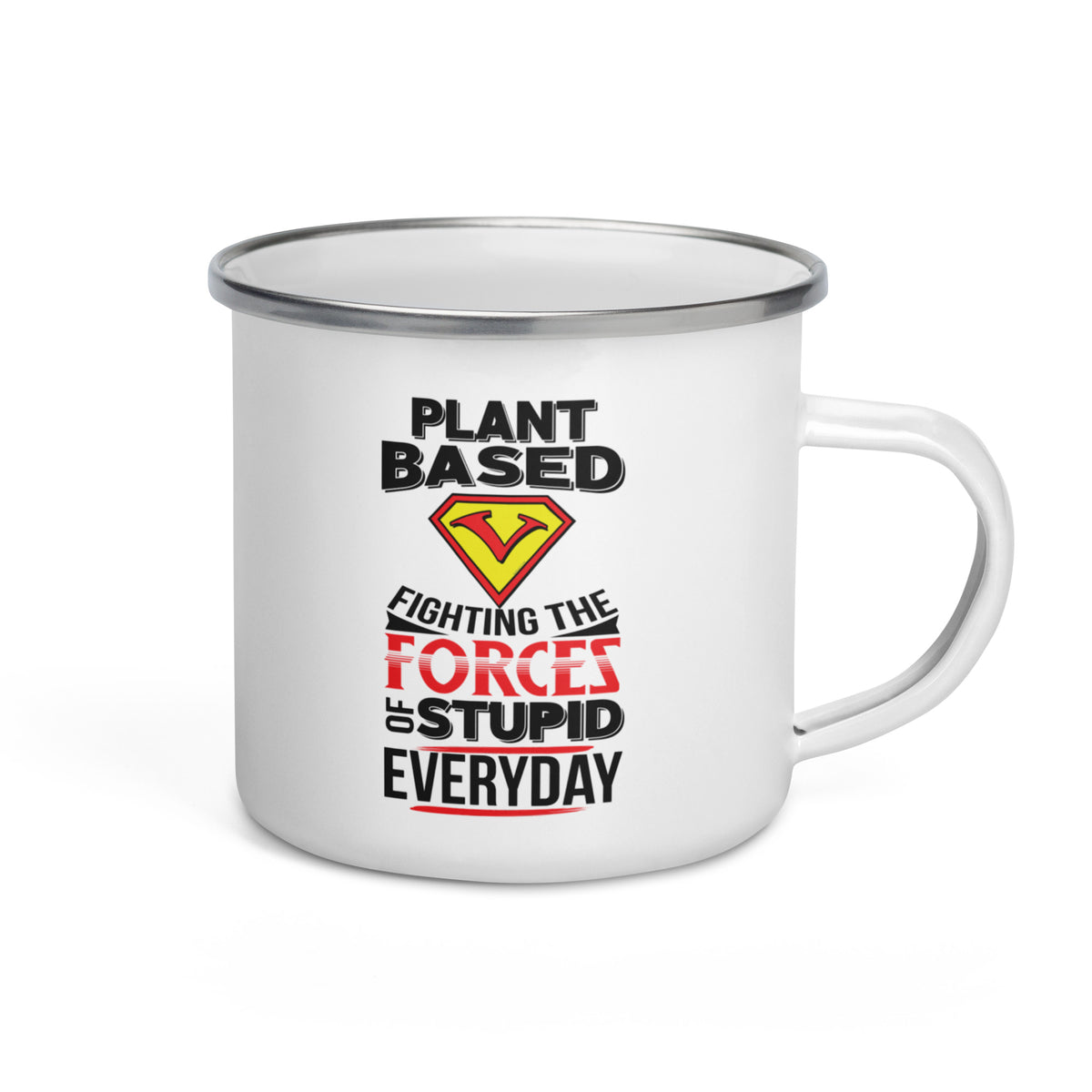 FIGHTIN' FORCES OF STUPID Enamel Mug