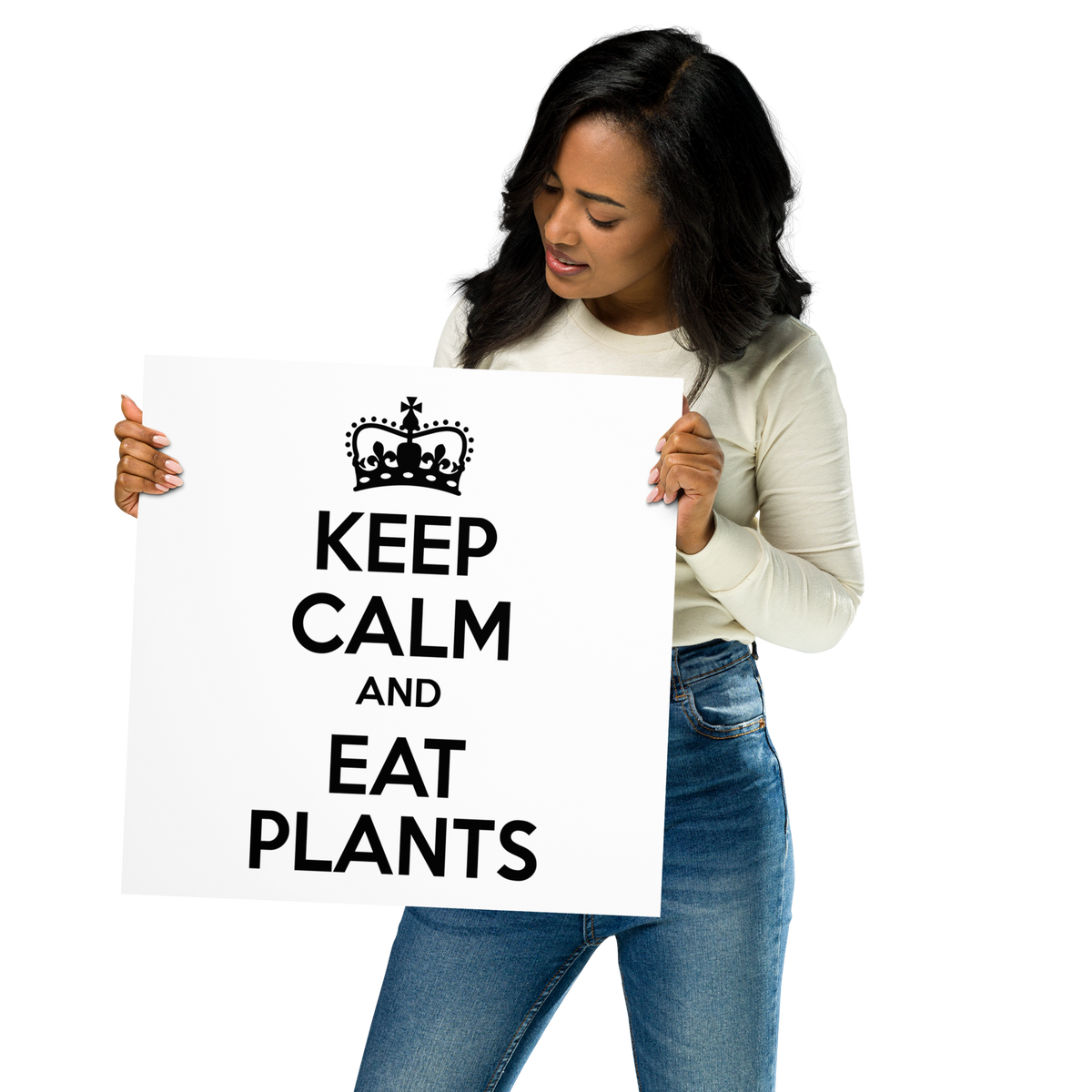 KEEP CALM AND EAT PLANTS Poster