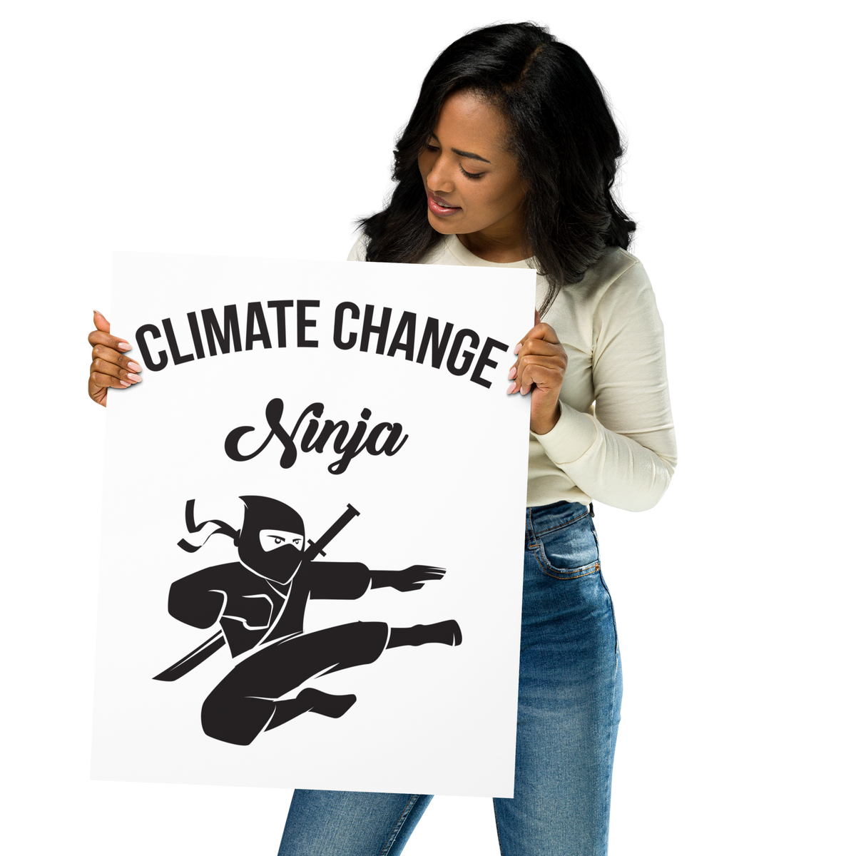 CLIMATE CHANGE NINJA Poster