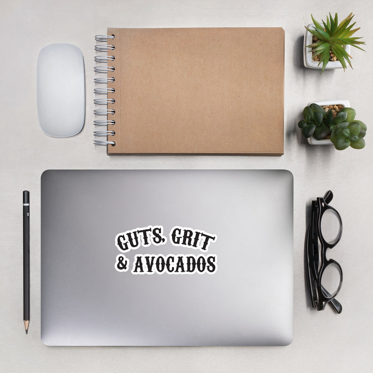 GUTS, GRIT AND AVOCADOS sticker